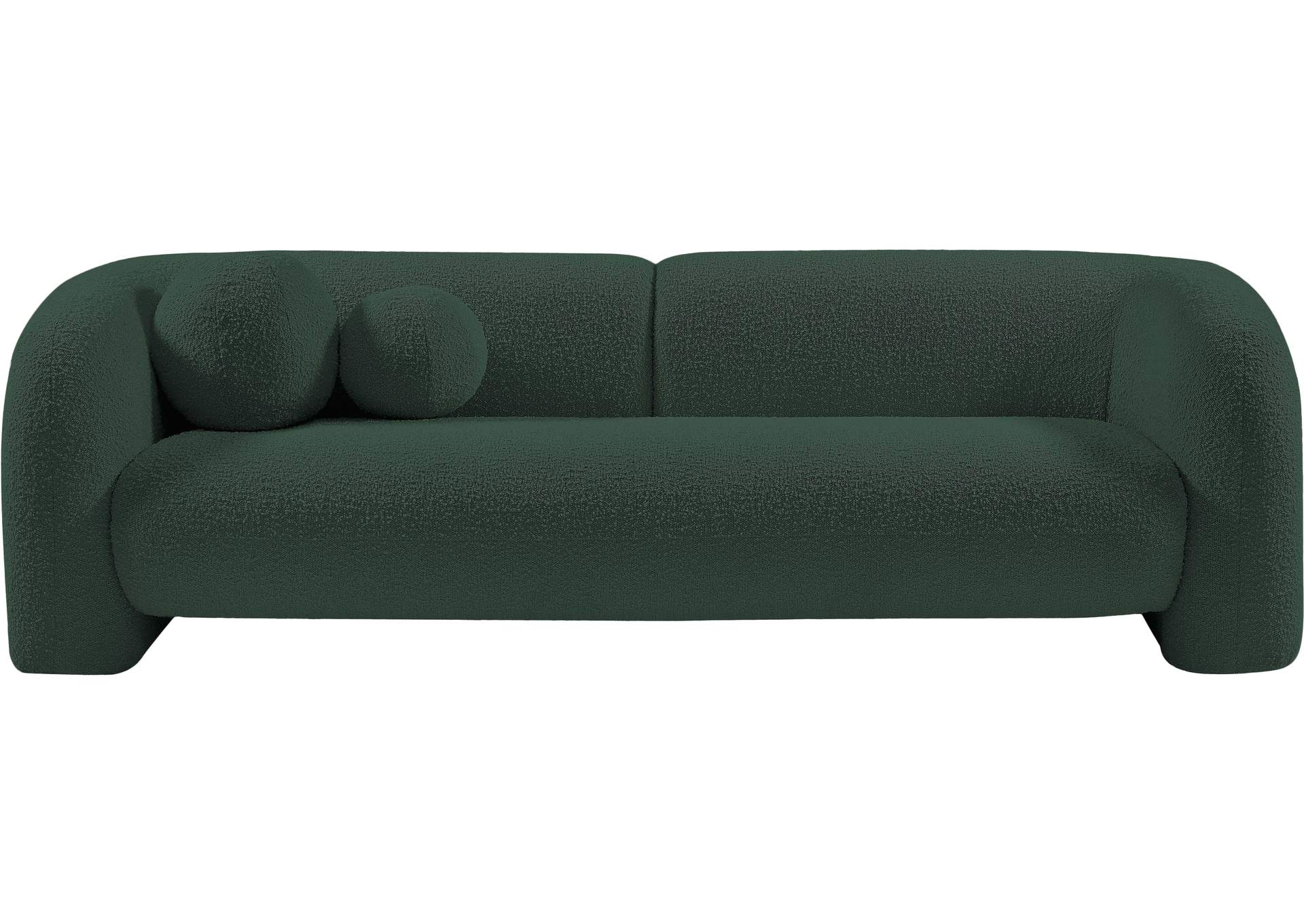 Emory Green Boucle Fabric Sofa,Meridian Furniture