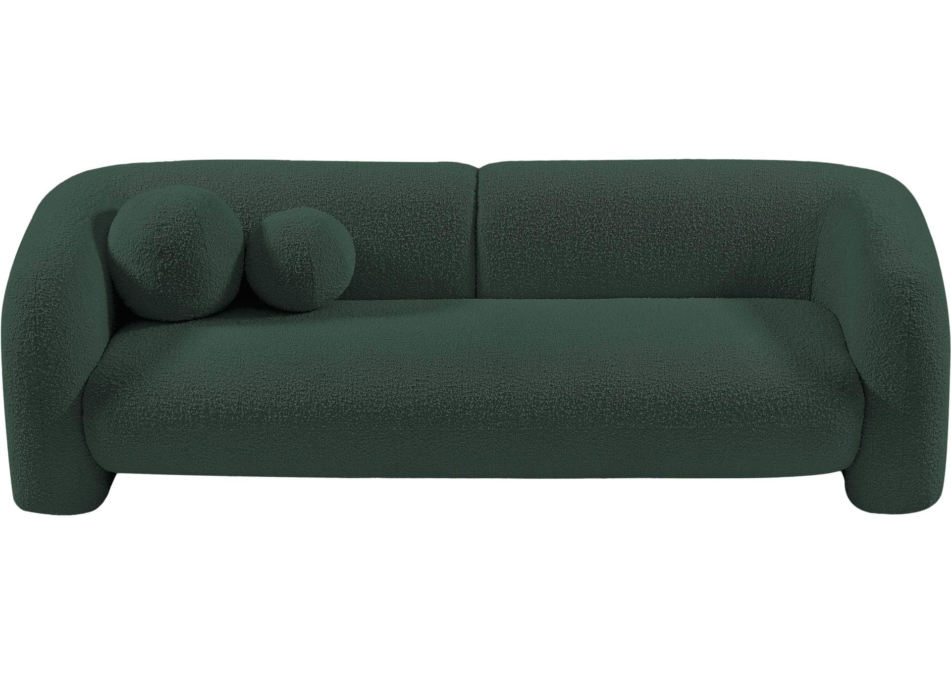 Emory Green Boucle Fabric Sofa,Meridian Furniture