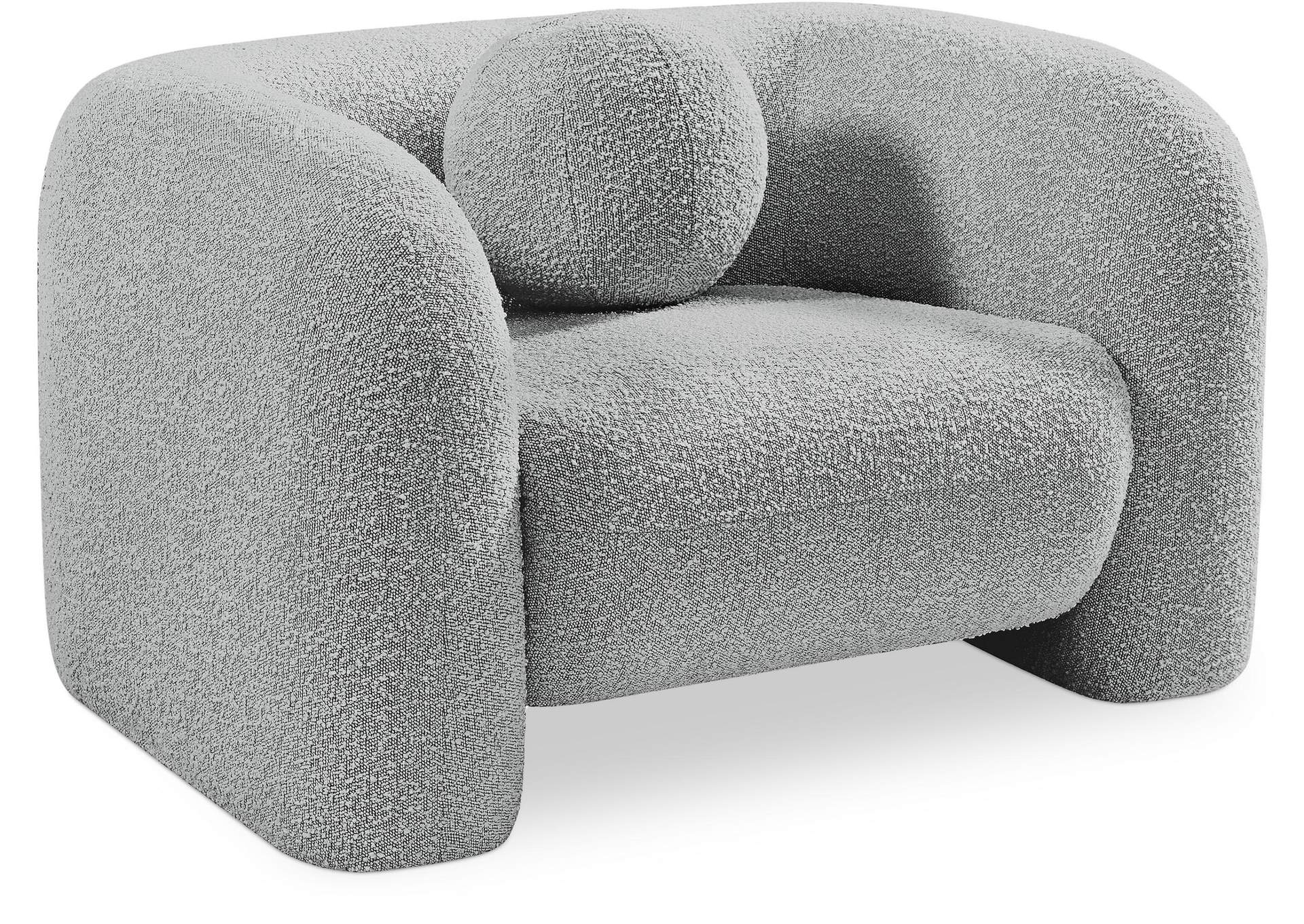 Emory Grey Boucle Fabric Chair,Meridian Furniture