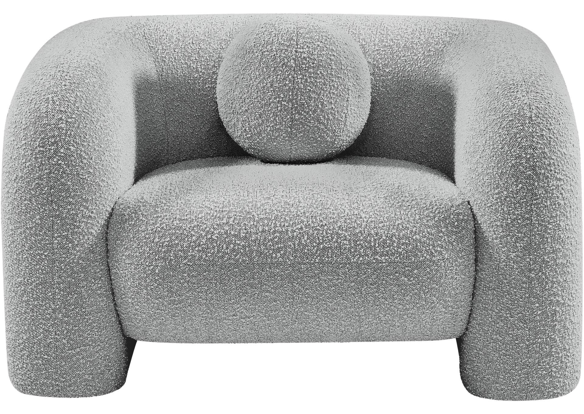 Emory Grey Boucle Fabric Chair,Meridian Furniture