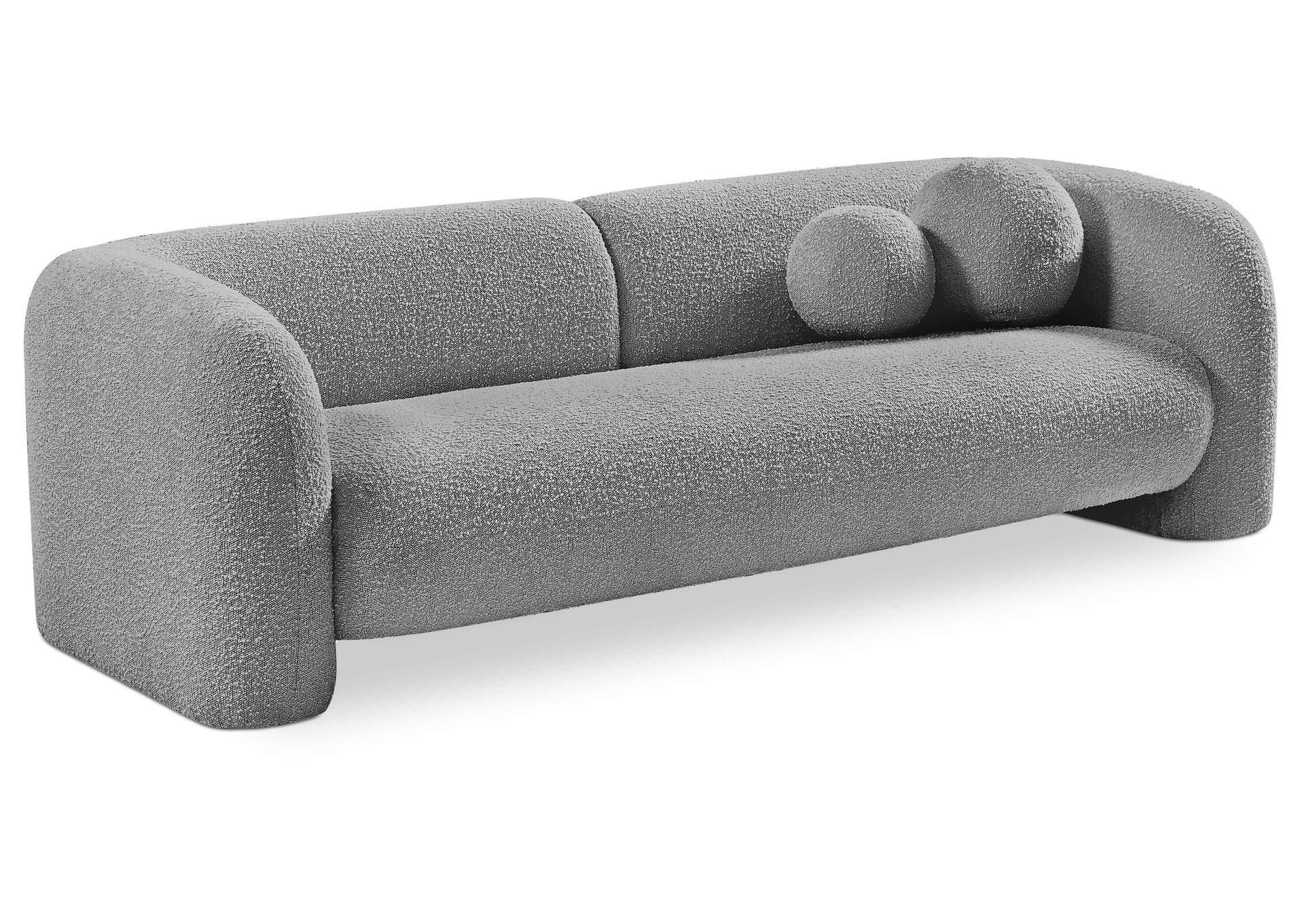 Emory Grey Boucle Fabric Sofa,Meridian Furniture