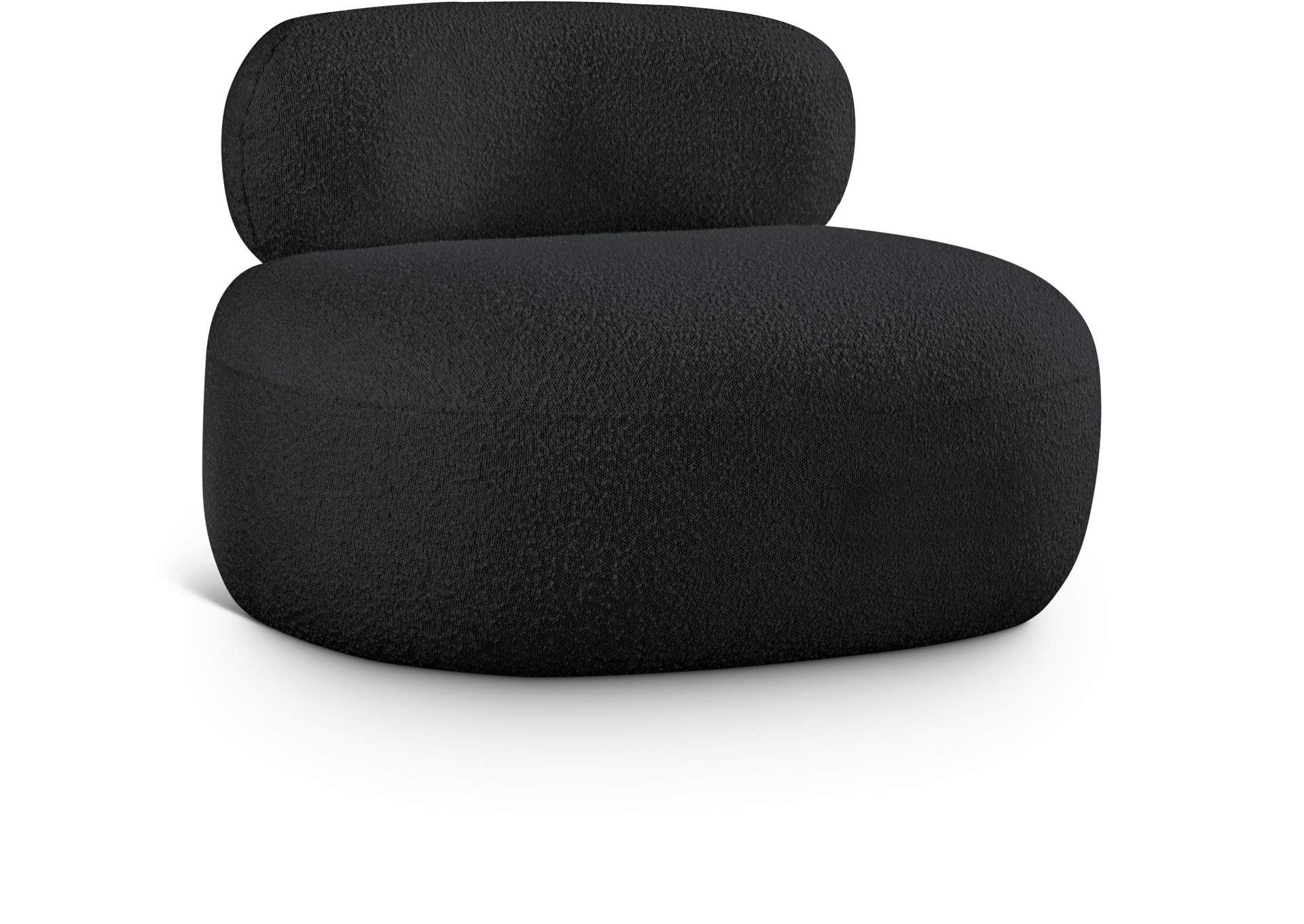 Venti Black Boucle Fabric Chair,Meridian Furniture