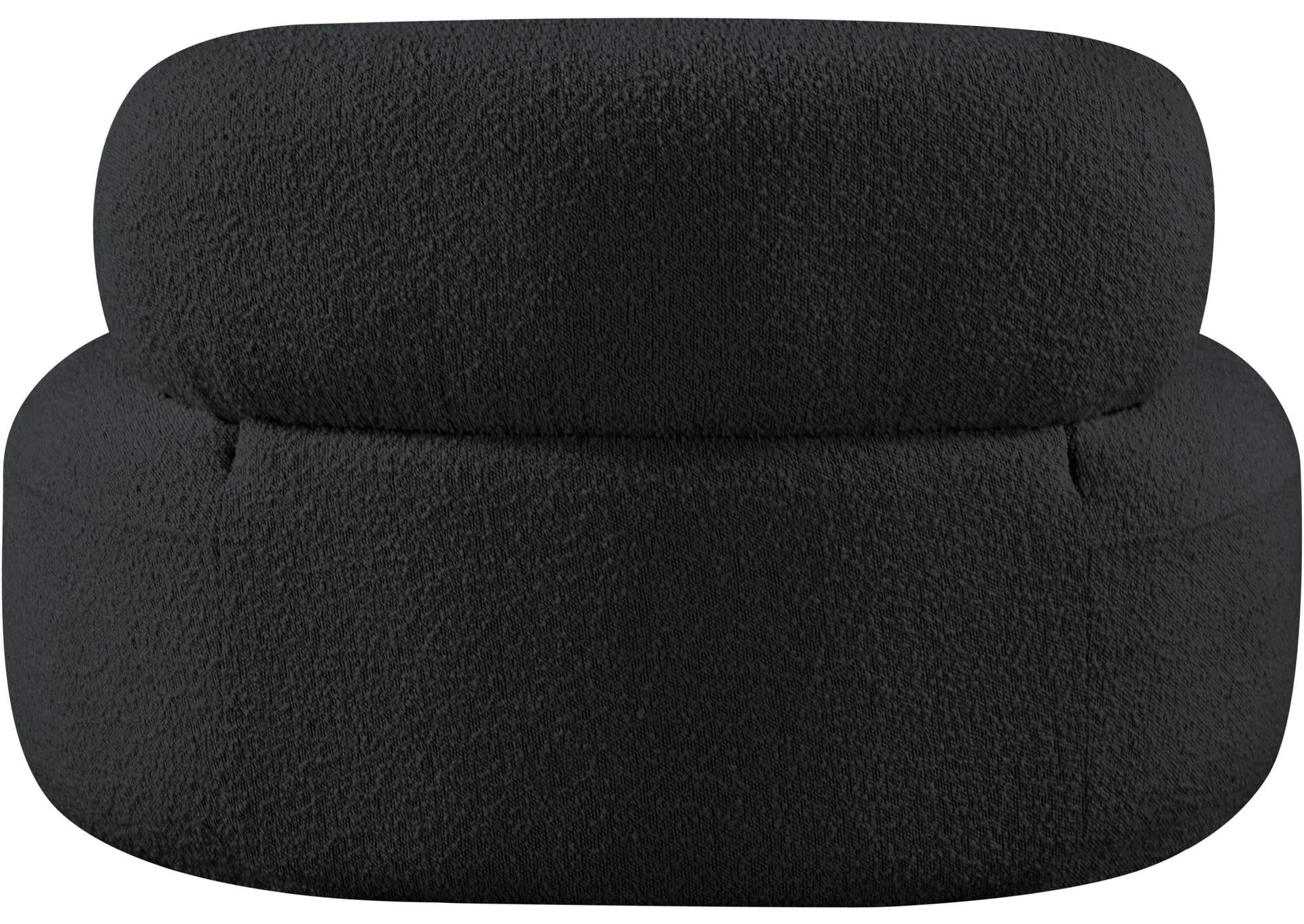 Venti Black Boucle Fabric Chair,Meridian Furniture