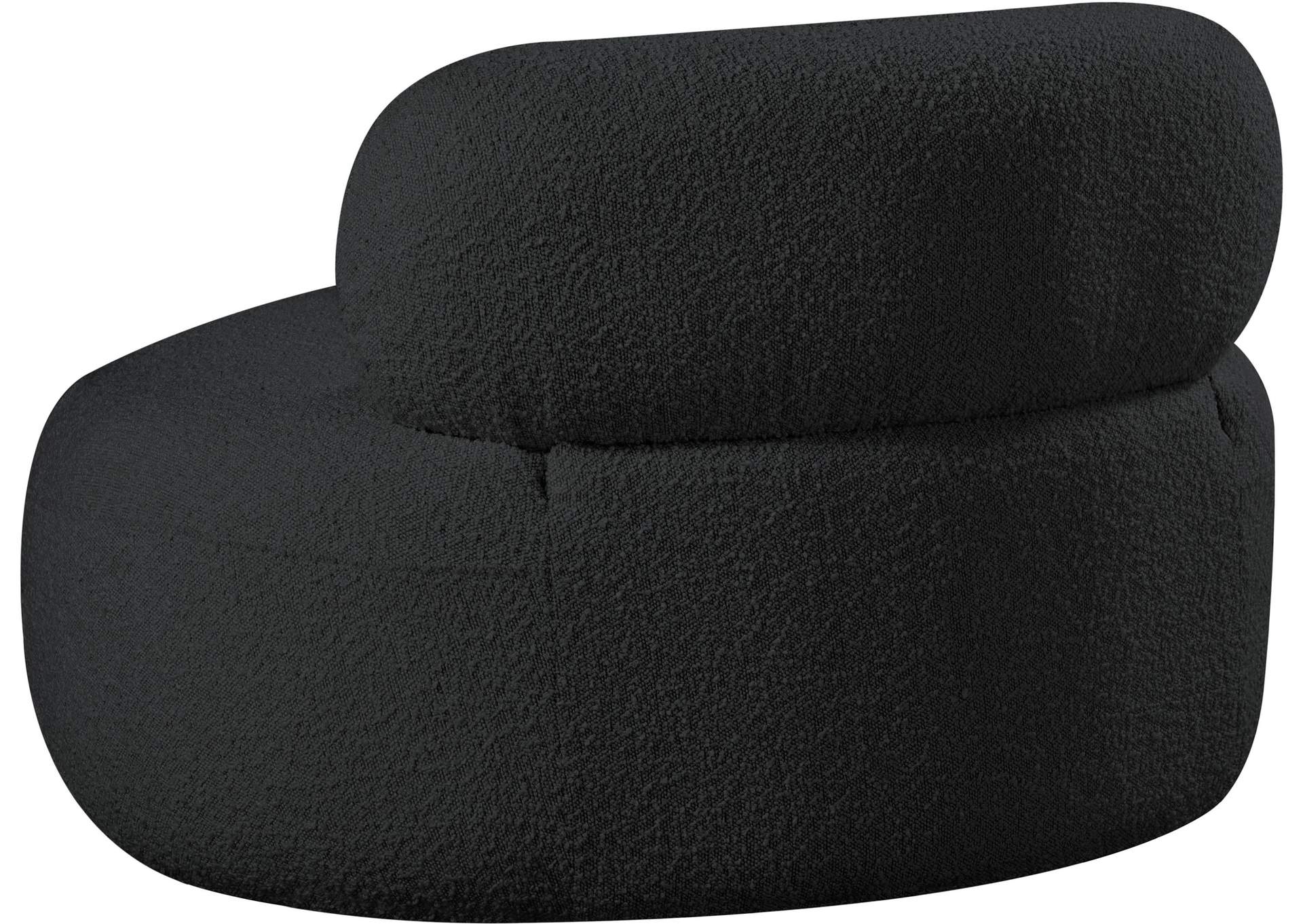 Venti Black Boucle Fabric Chair,Meridian Furniture