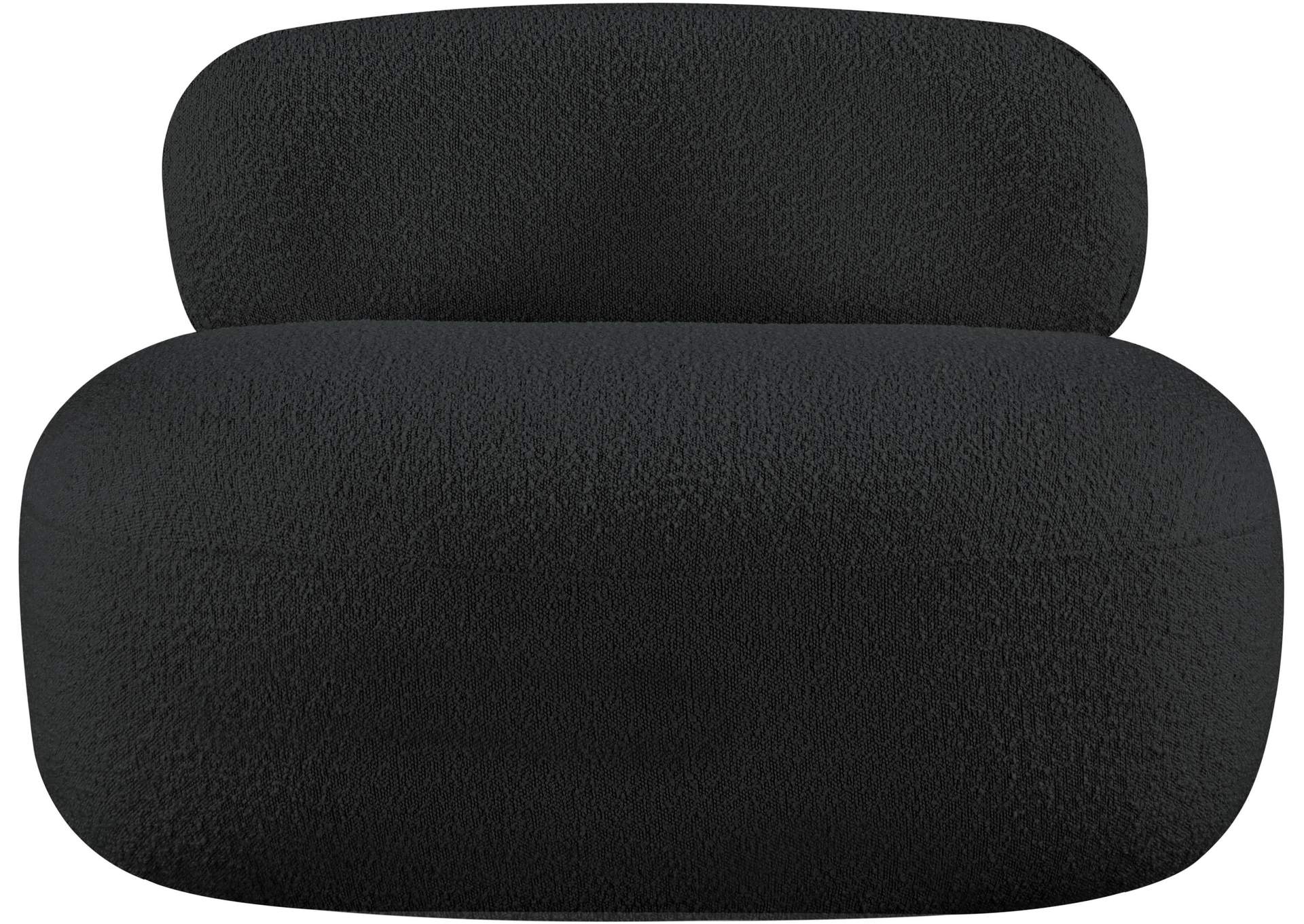 Venti Black Boucle Fabric Chair,Meridian Furniture