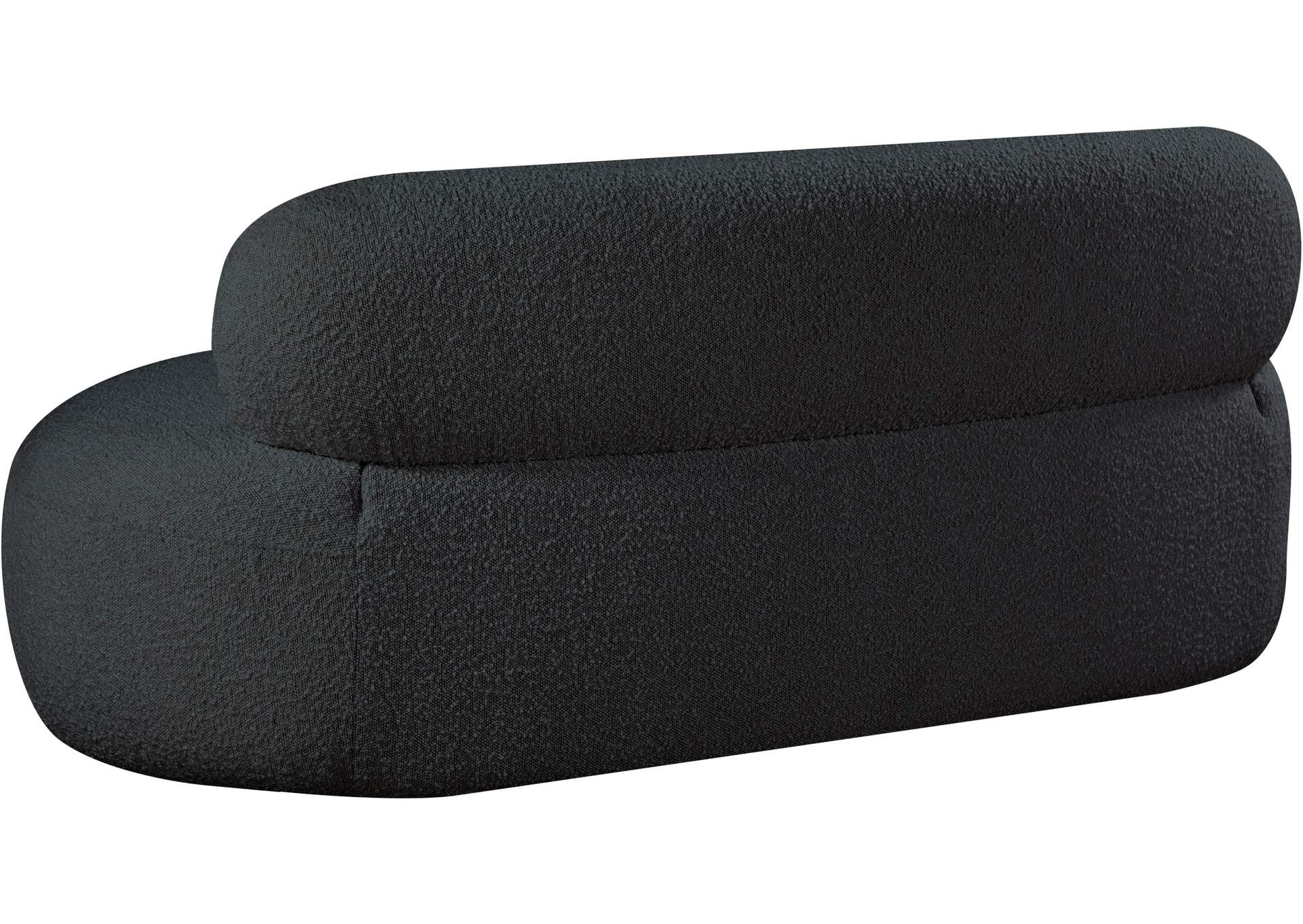 Venti Black Boucle Fabric Sofa,Meridian Furniture