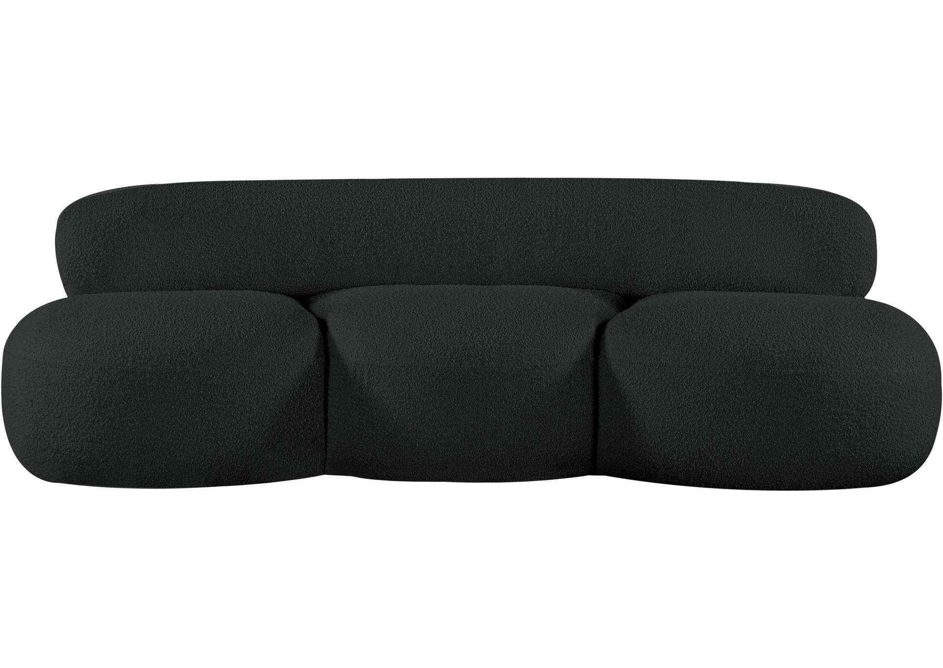 Venti Black Boucle Fabric Sofa,Meridian Furniture