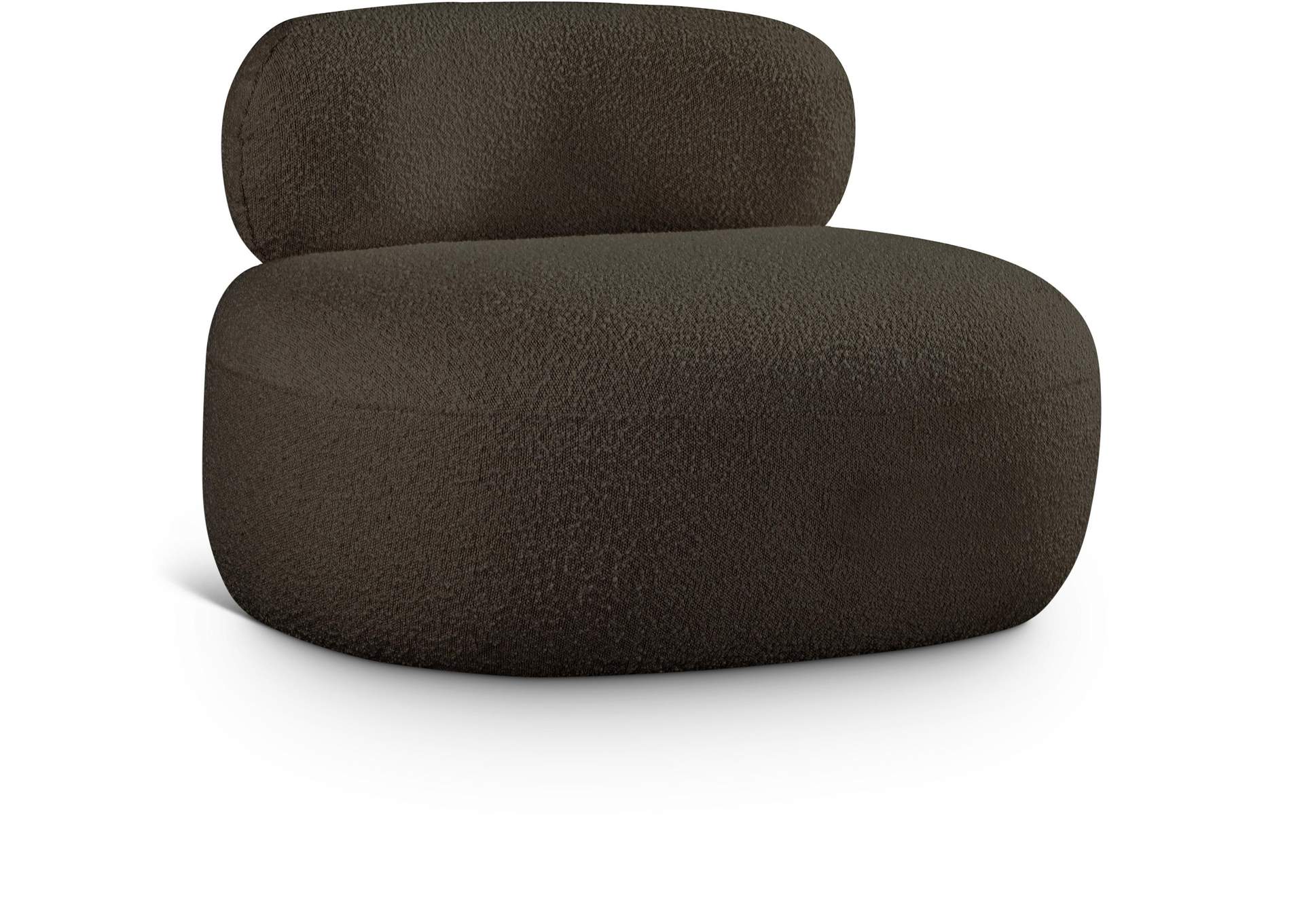 Venti Brown Boucle Fabric Chair,Meridian Furniture