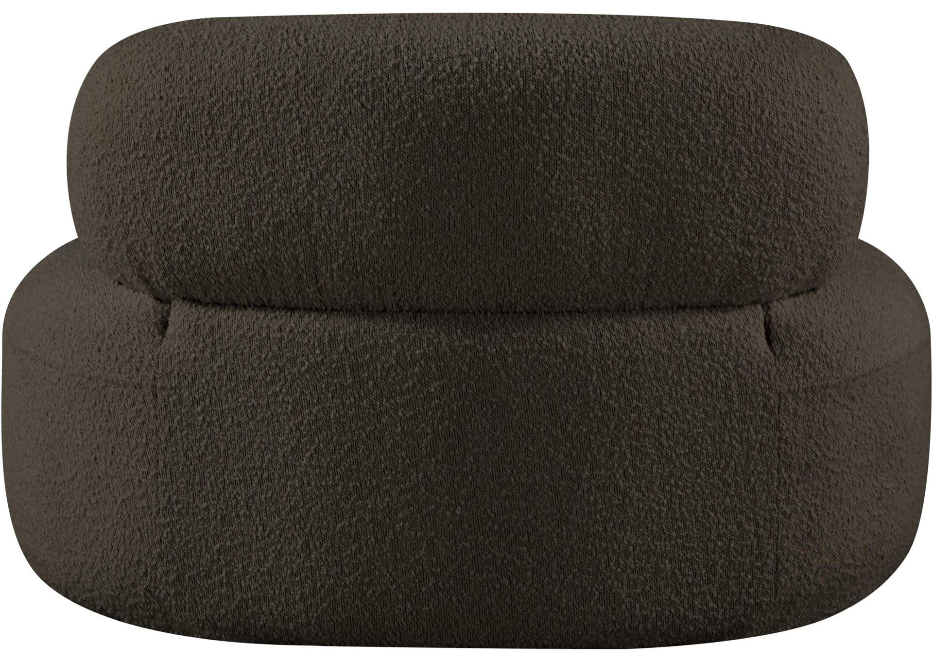 Venti Brown Boucle Fabric Chair,Meridian Furniture