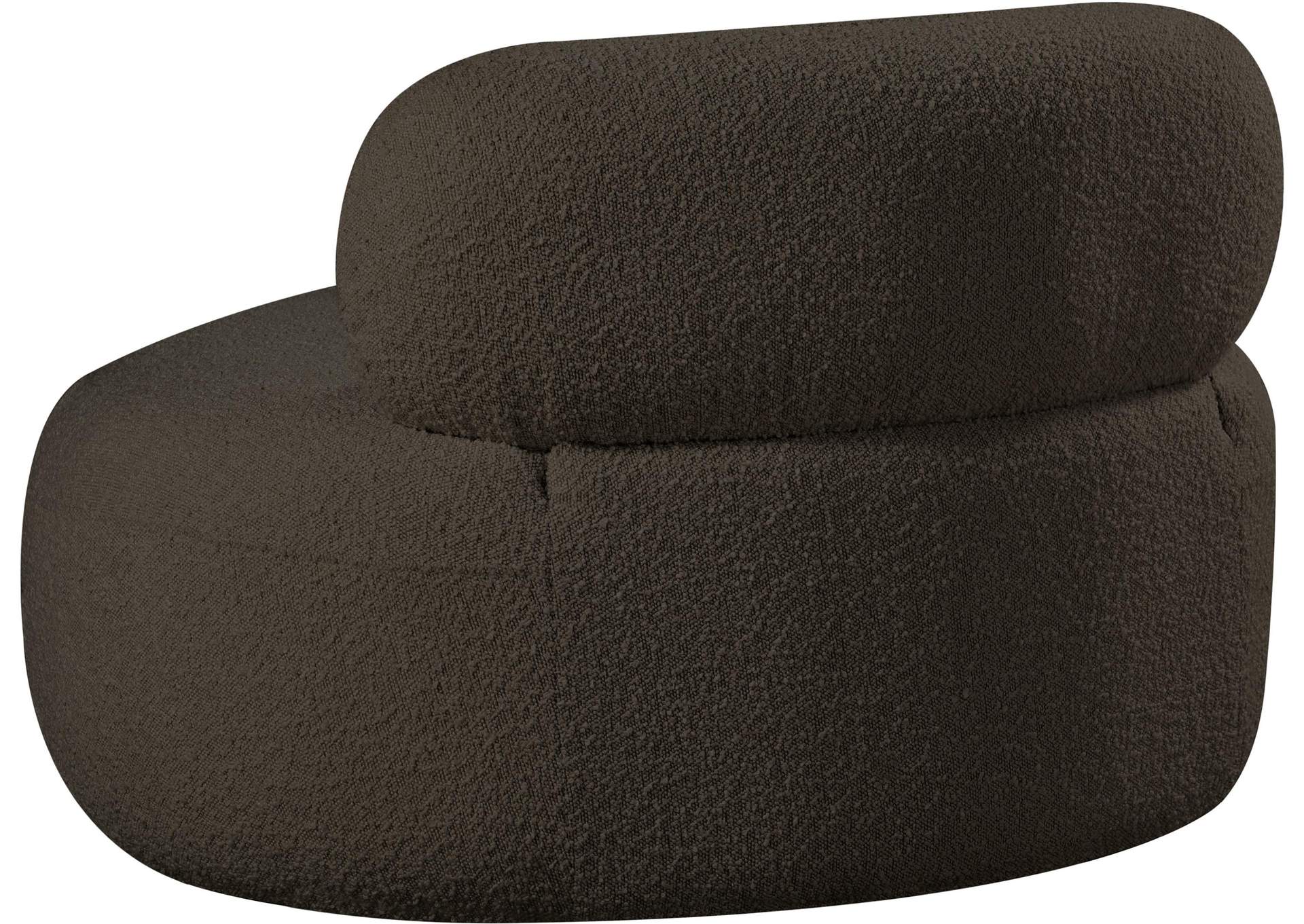 Venti Brown Boucle Fabric Chair,Meridian Furniture