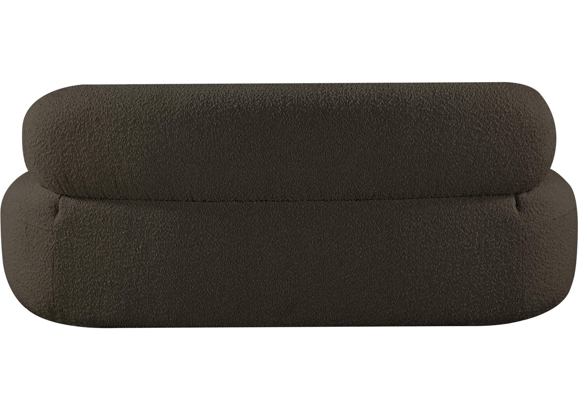 Venti Brown Boucle Fabric Loveseat,Meridian Furniture