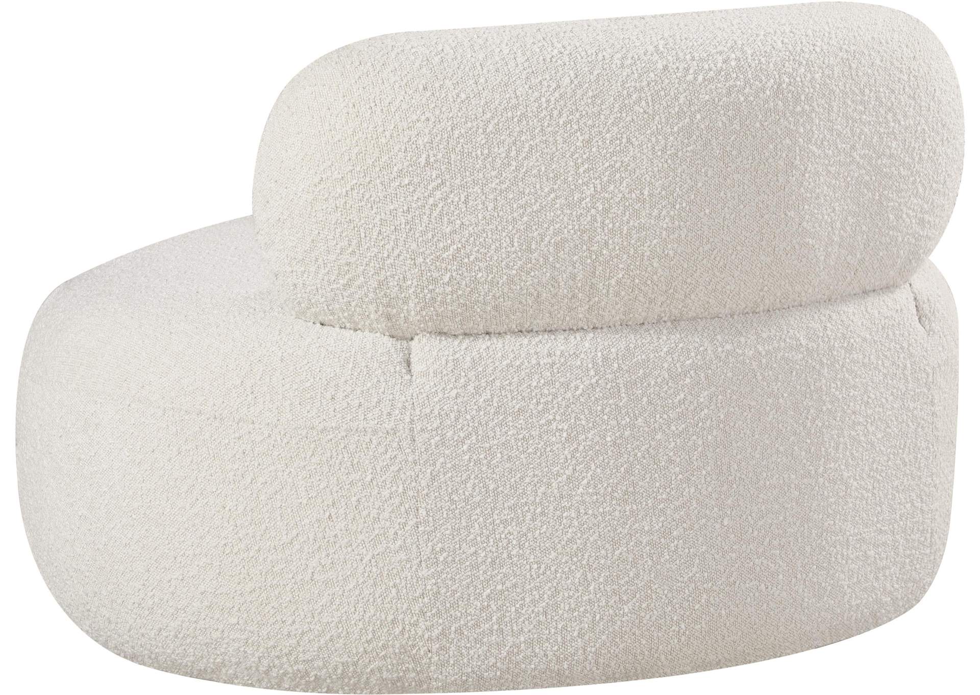 Venti Cream Boucle Fabric Chair,Meridian Furniture