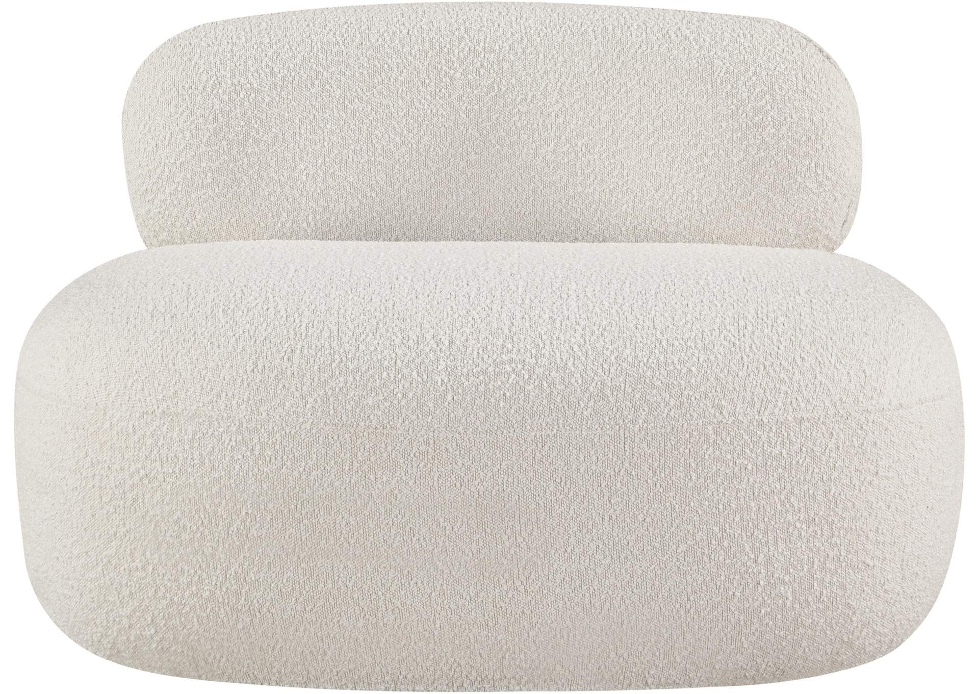 Venti Cream Boucle Fabric Chair,Meridian Furniture