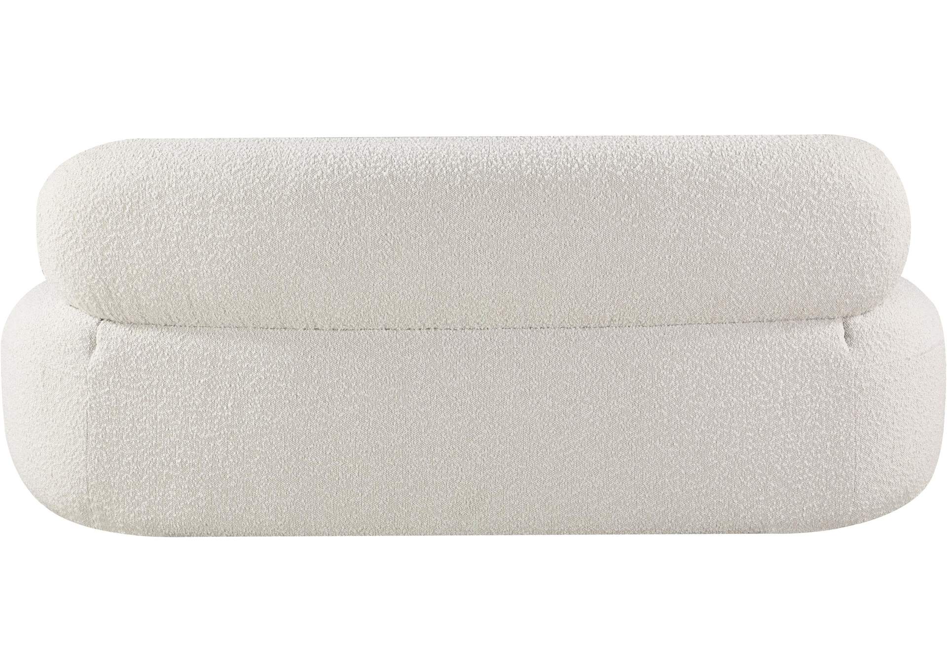 Venti Cream Boucle Fabric Loveseat,Meridian Furniture