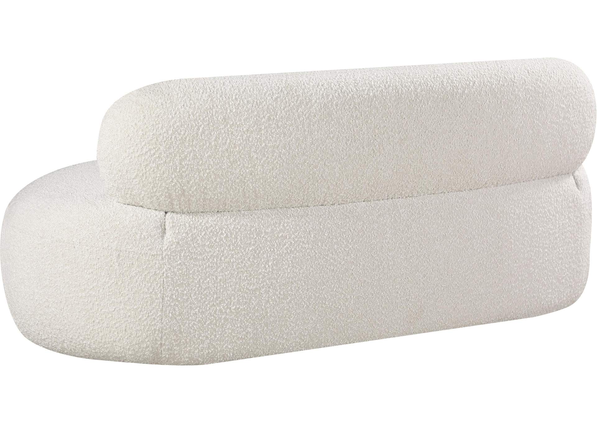 Venti Cream Boucle Fabric Loveseat,Meridian Furniture