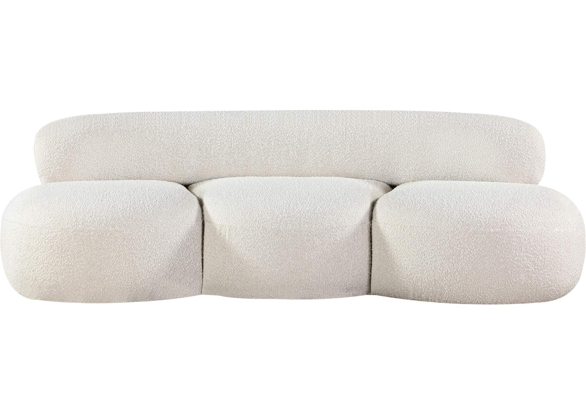 Venti Cream Boucle Fabric Sofa,Meridian Furniture