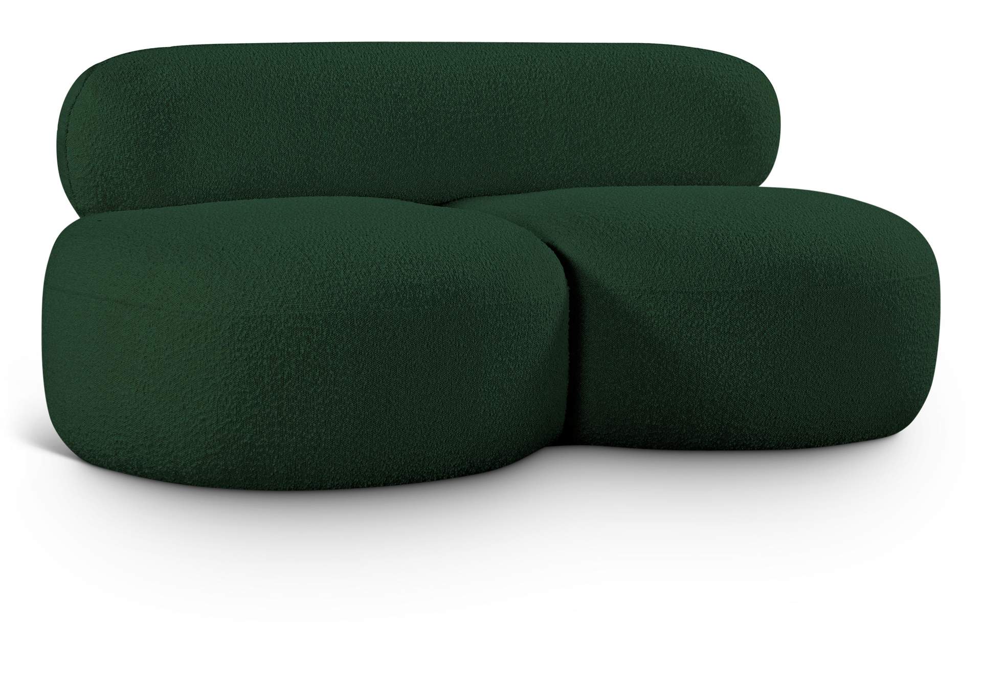 Venti Green Boucle Fabric Loveseat,Meridian Furniture