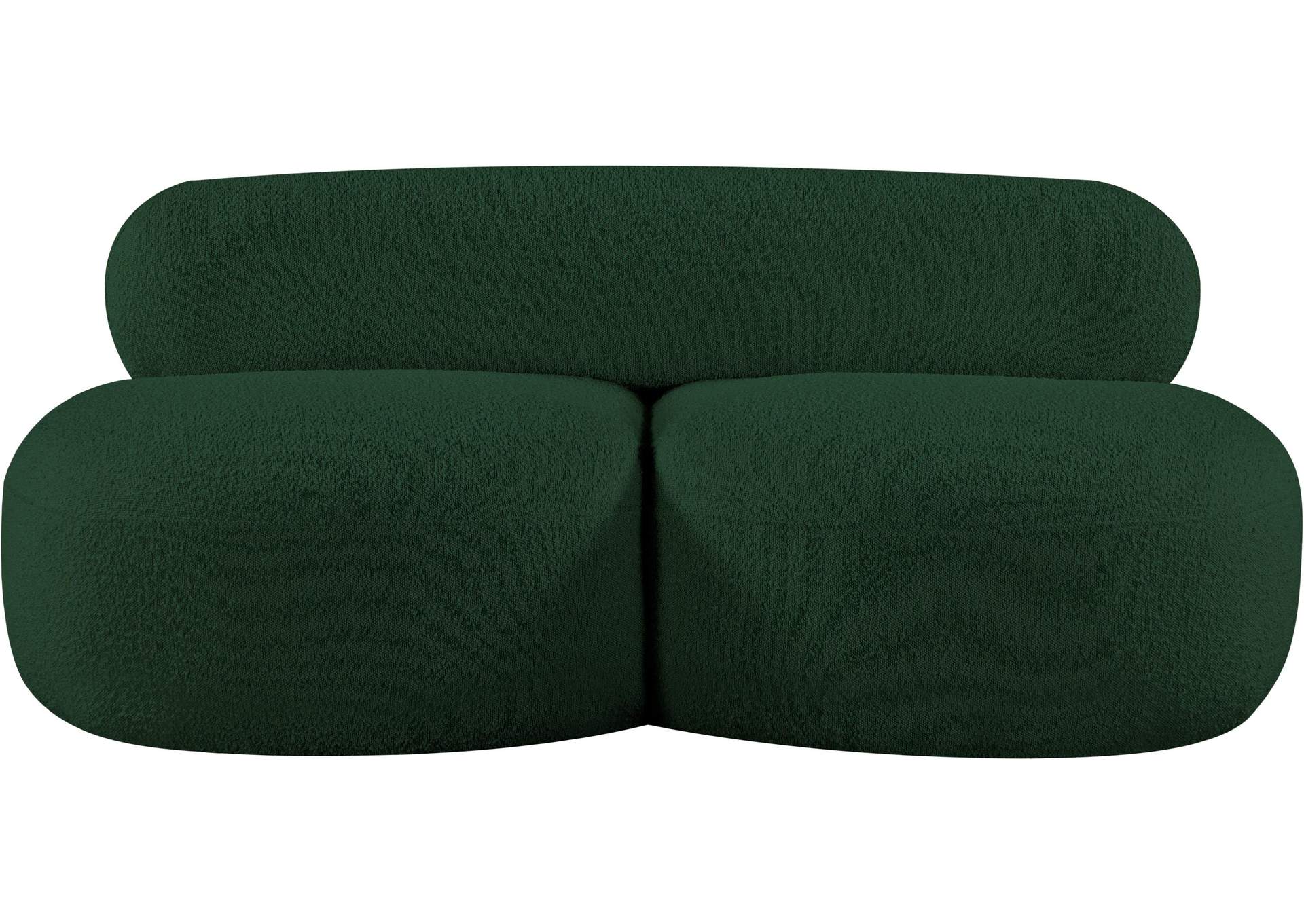 Venti Green Boucle Fabric Loveseat,Meridian Furniture