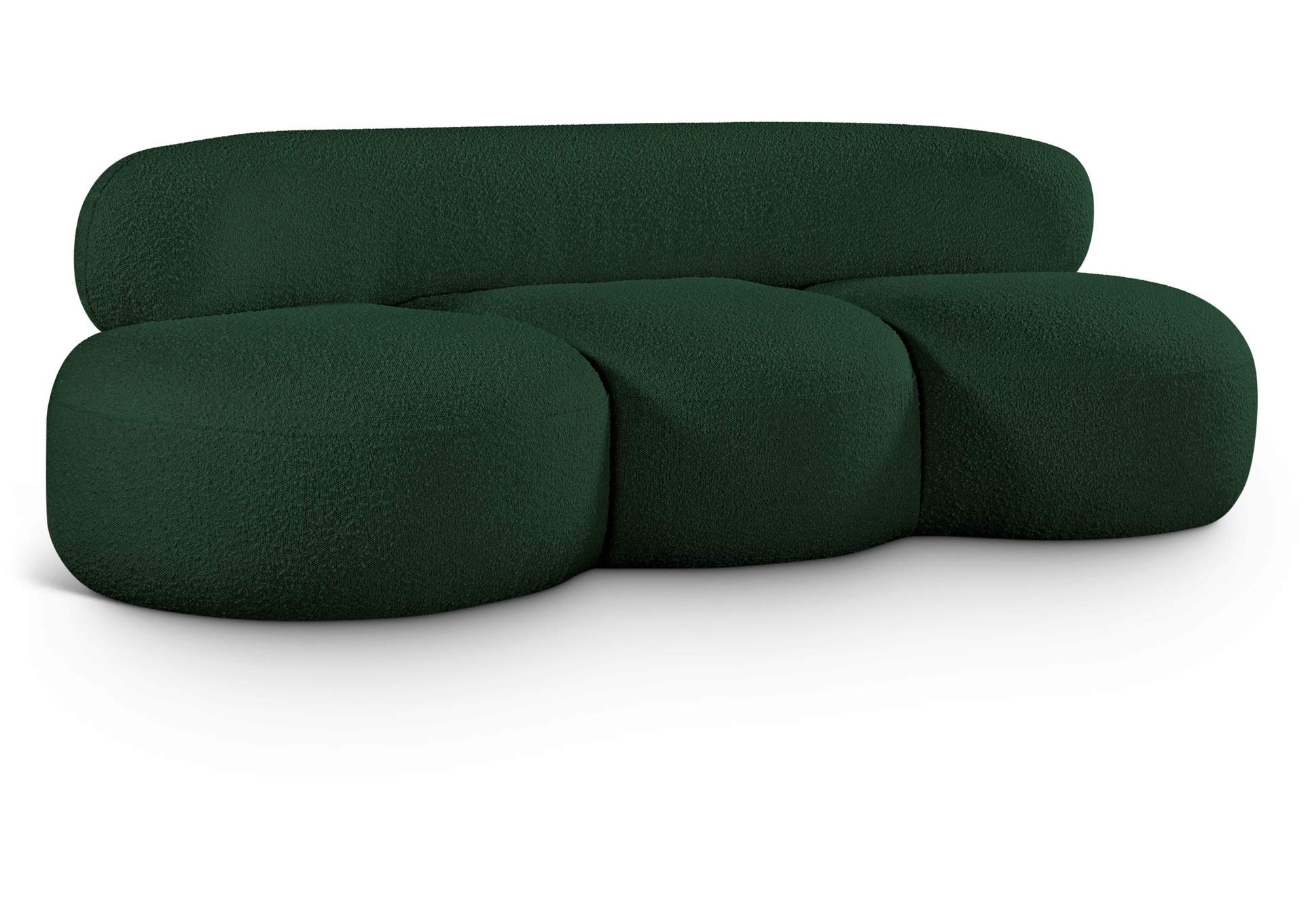 Venti Green Boucle Fabric Sofa,Meridian Furniture