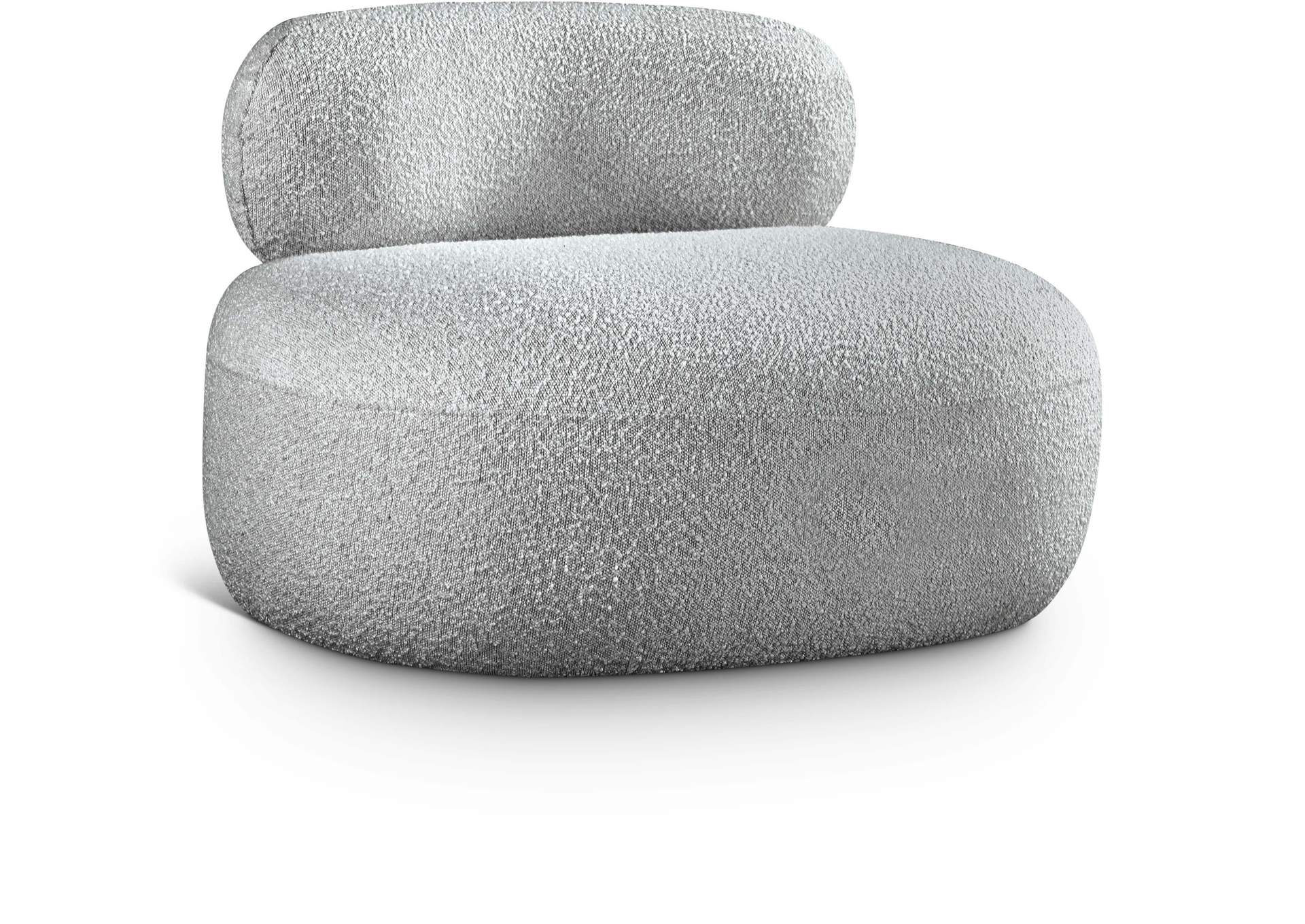 Venti Grey Boucle Fabric Chair,Meridian Furniture