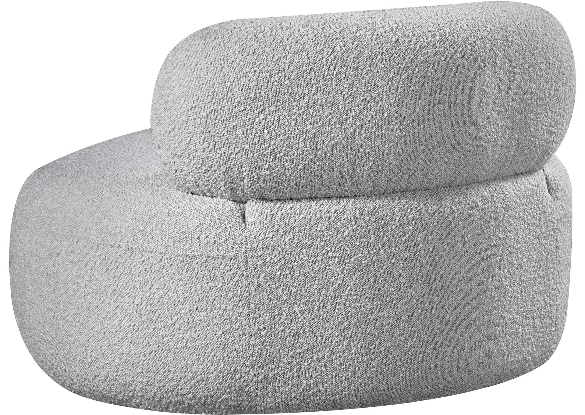 Venti Grey Boucle Fabric Chair,Meridian Furniture