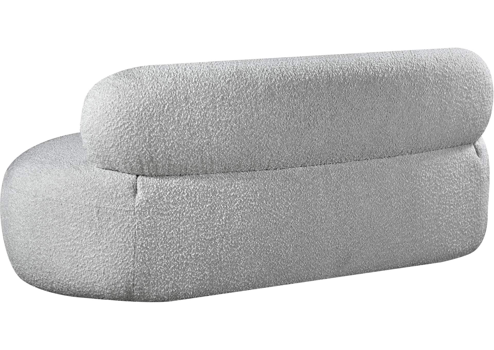 Venti Grey Boucle Fabric Loveseat,Meridian Furniture