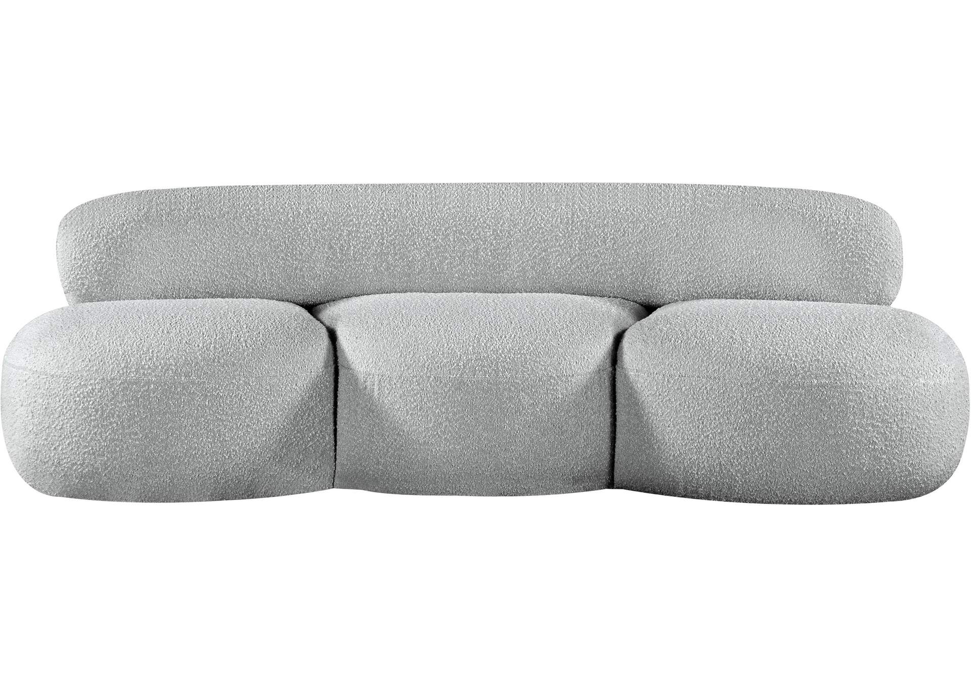 Venti Grey Boucle Fabric Sofa,Meridian Furniture