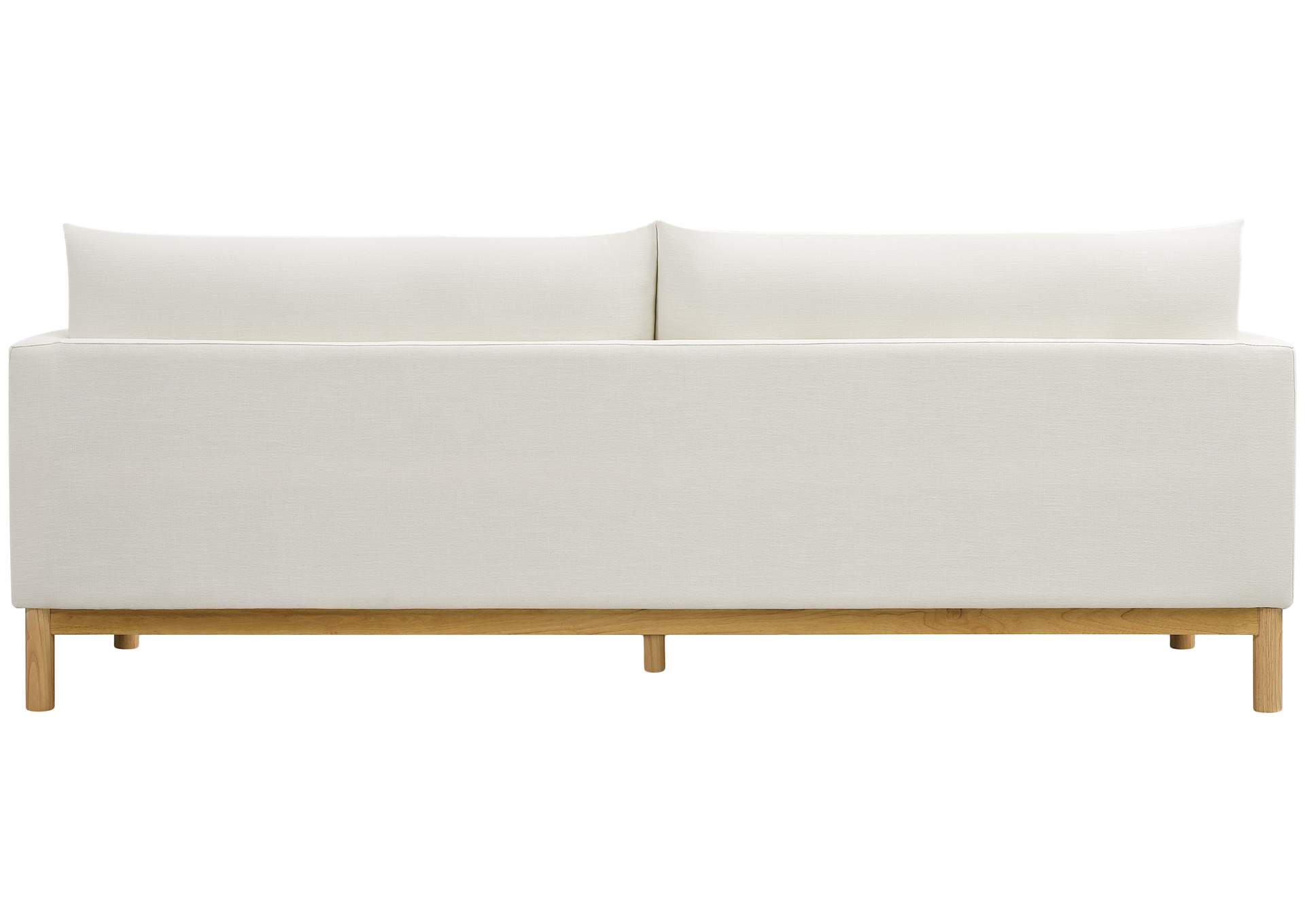 Langham Cream Linen Textured Fabric Sofa,Meridian Furniture