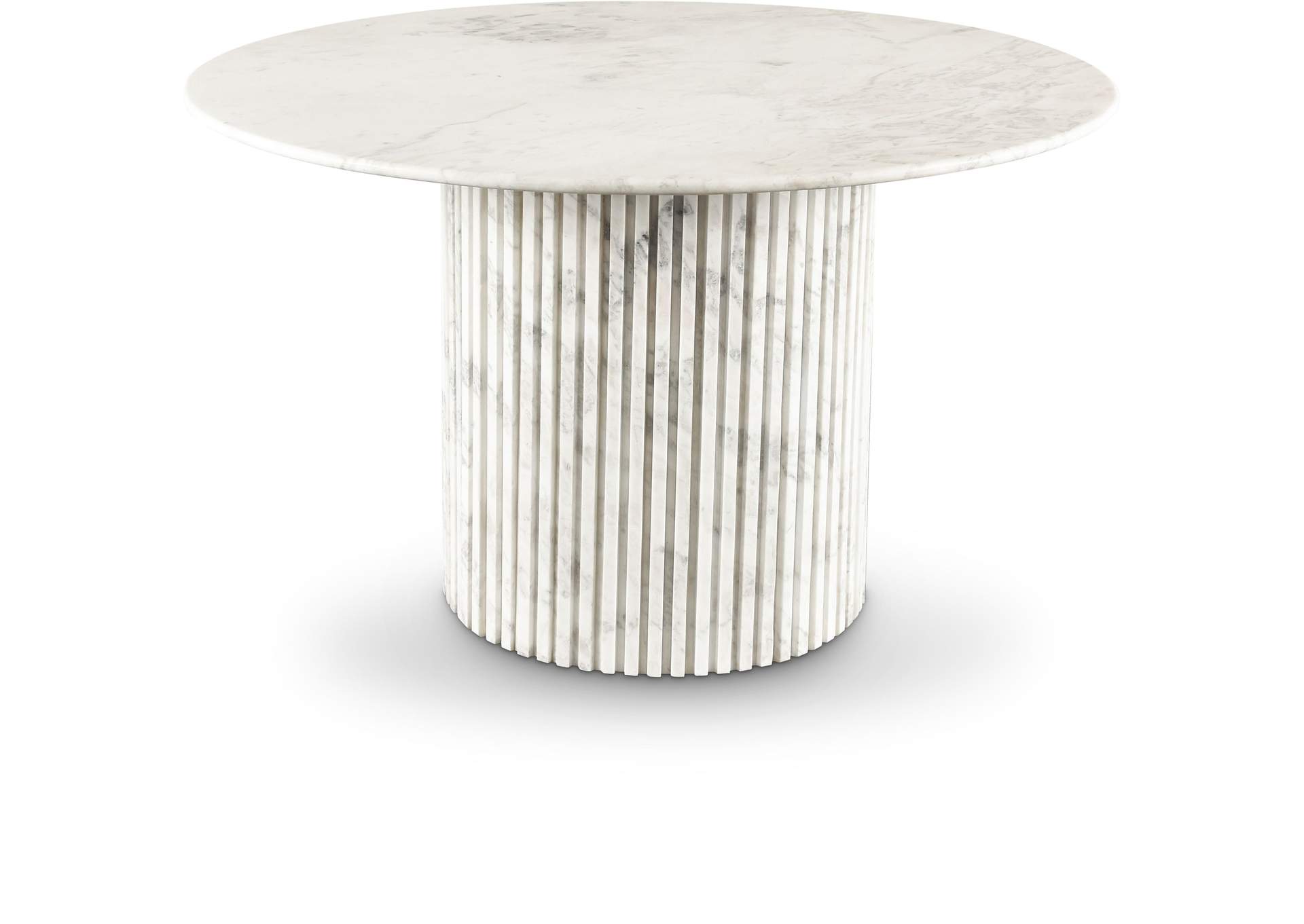 Genoa White Dining Table,Meridian Furniture