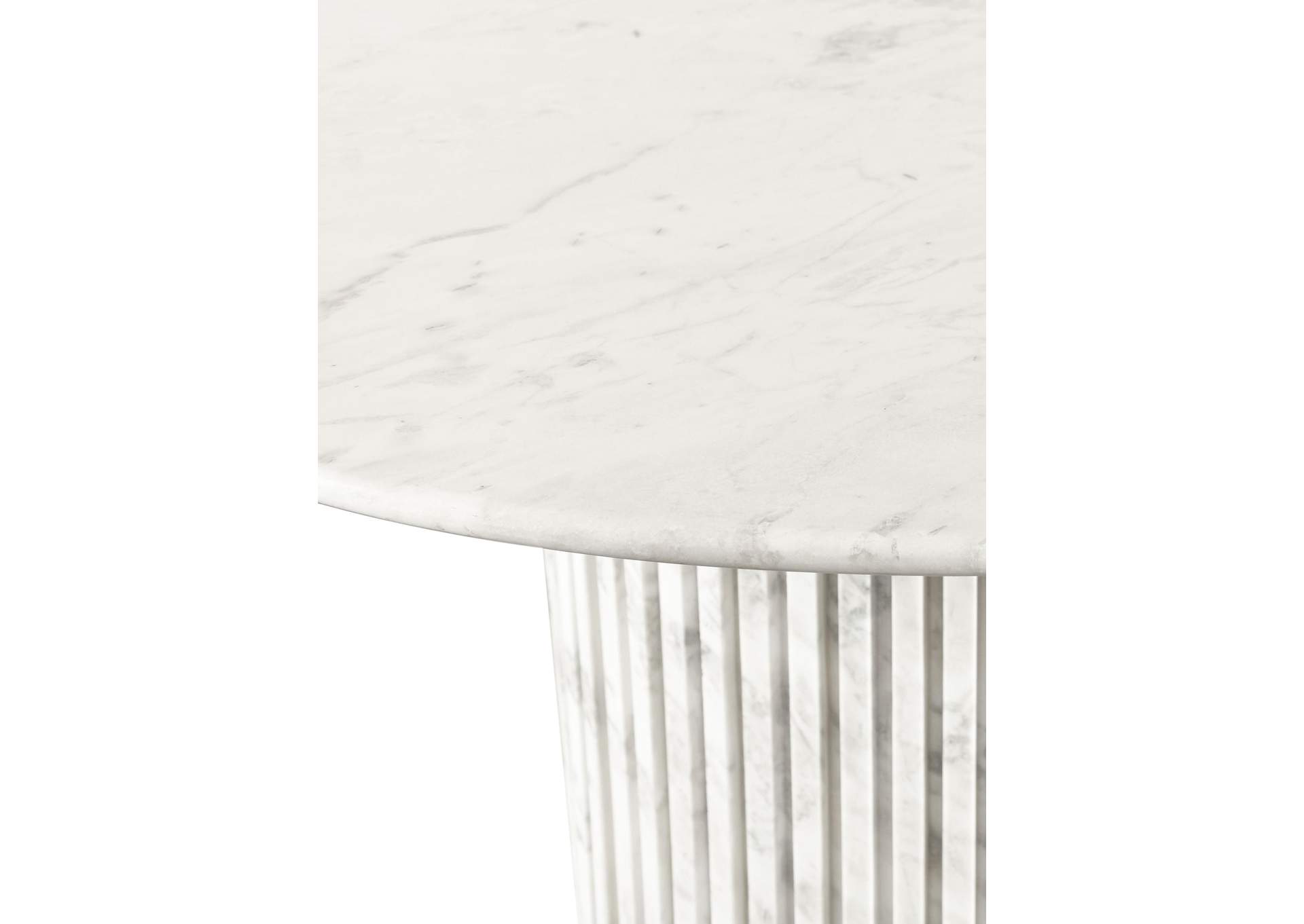 Genoa White Dining Table,Meridian Furniture