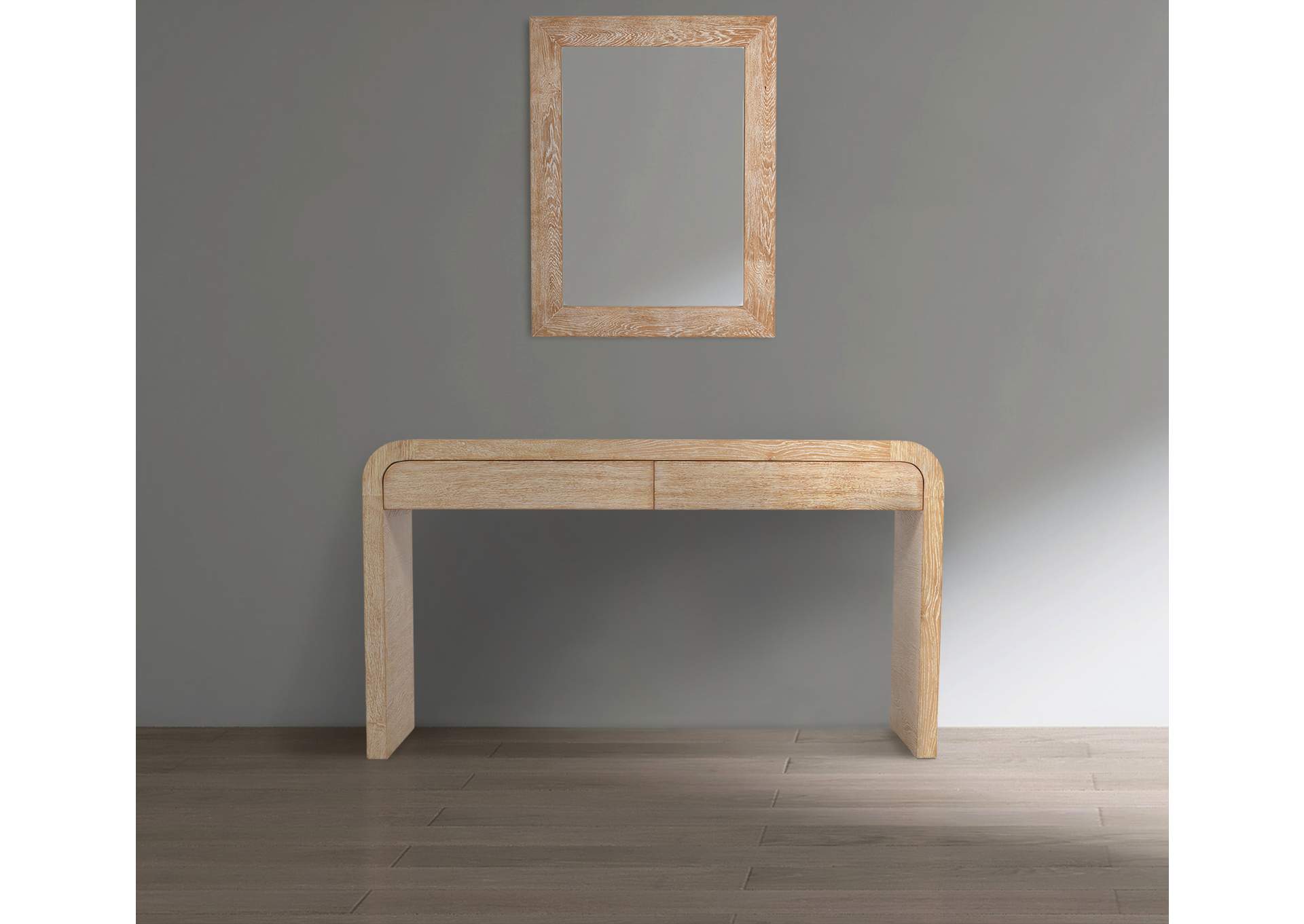 Cresthill White Oak Mirror,Meridian Furniture