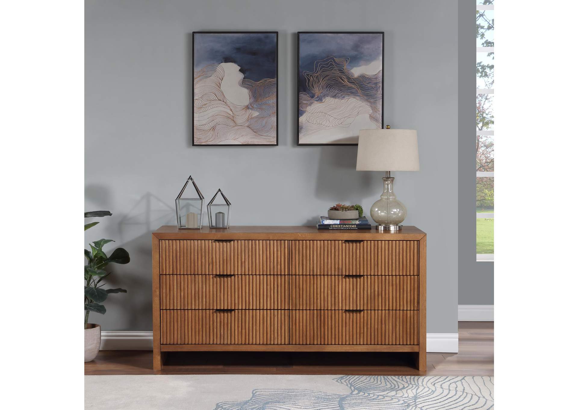 Fairfax Walnut Dresser,Meridian Furniture