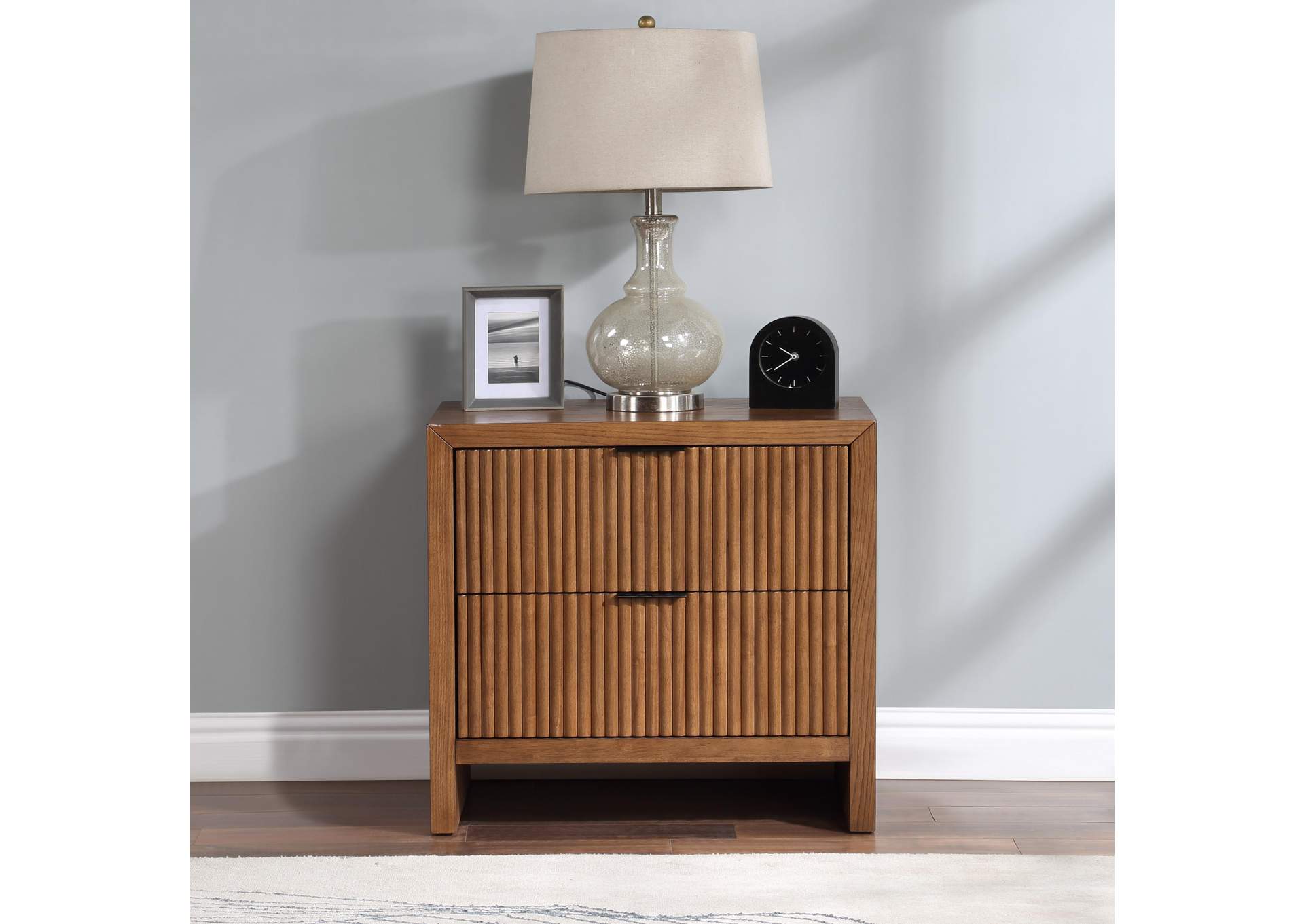 Fairfax Walnut Night Stand,Meridian Furniture