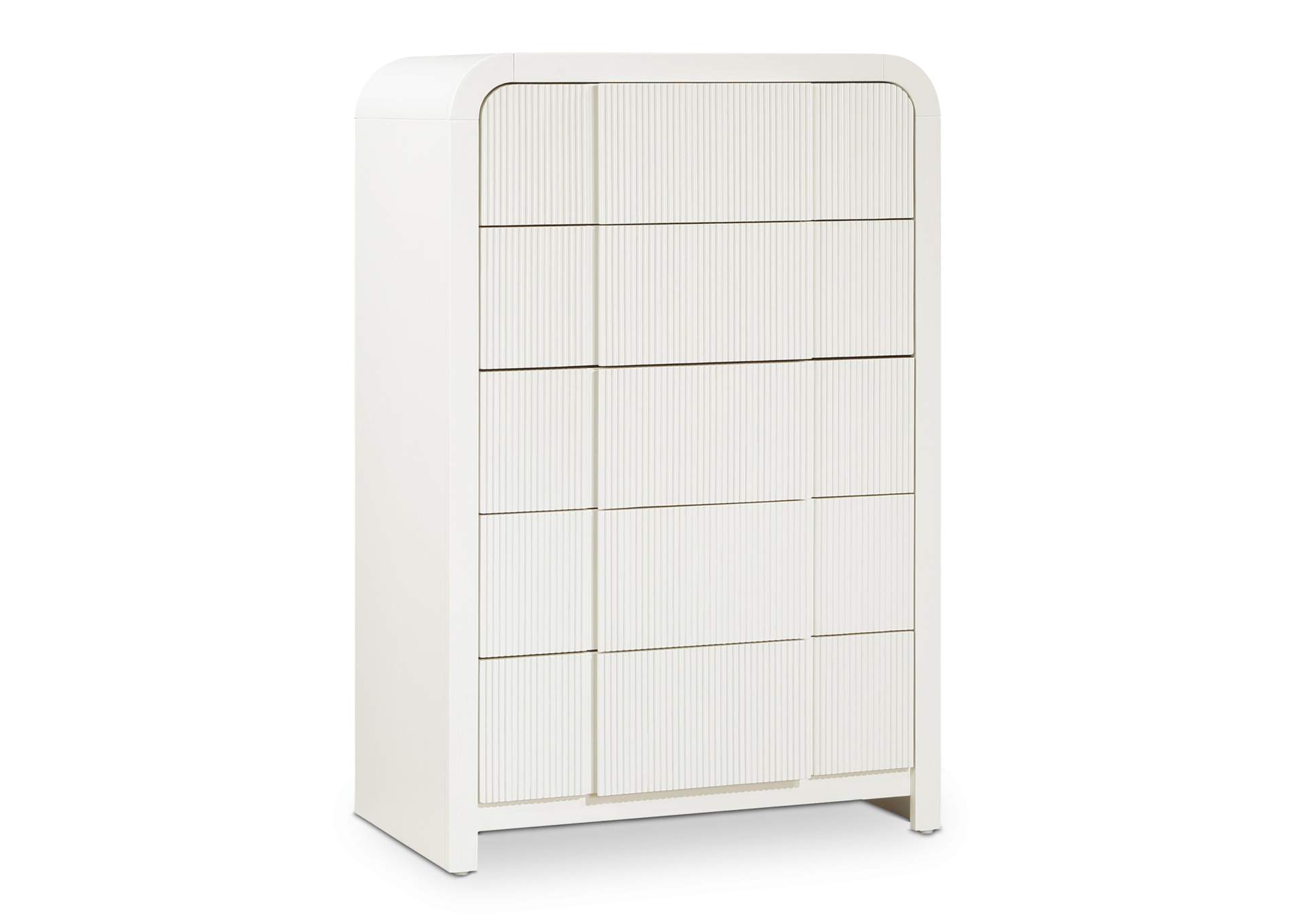 Fluted Cream Chest,Meridian Furniture