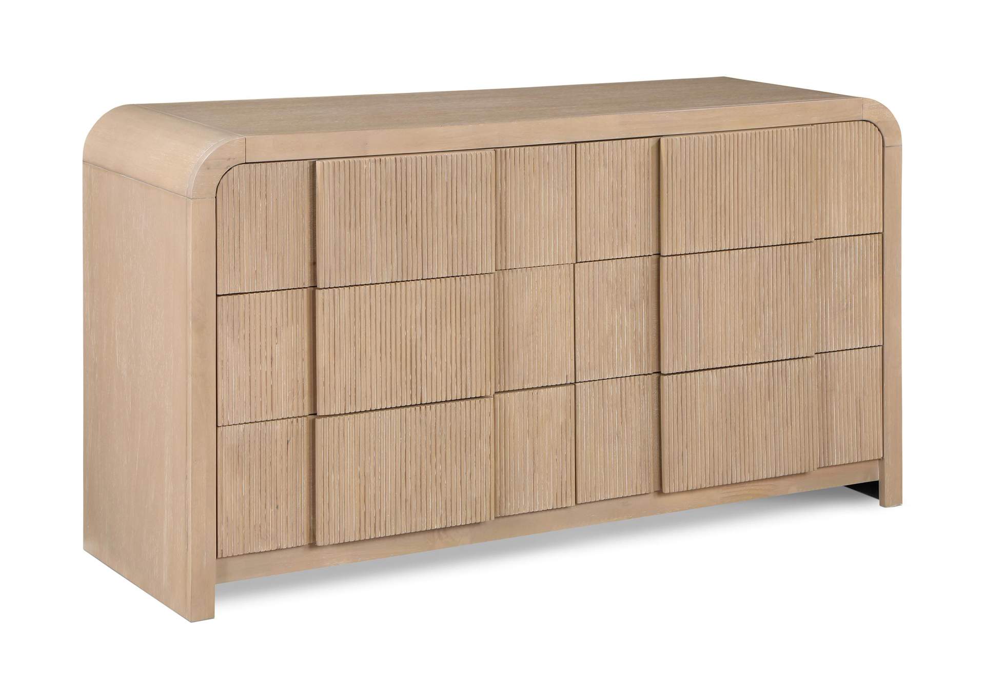 Fluted Natural Dresser,Meridian Furniture