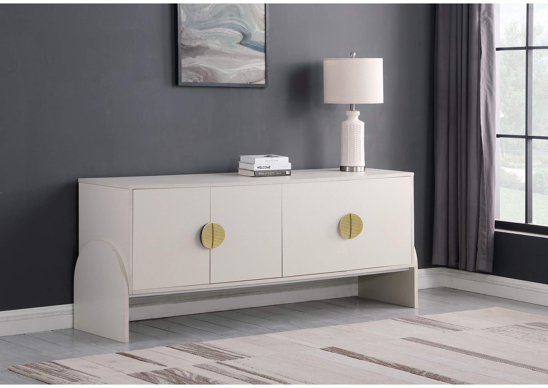 Beckwith Cream Sideboard - Buffet,Meridian Furniture