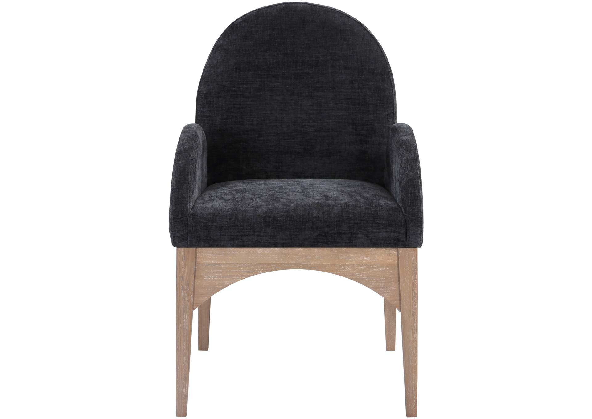 Waldorf Black Chenille Fabric Dining Chair,Meridian Furniture