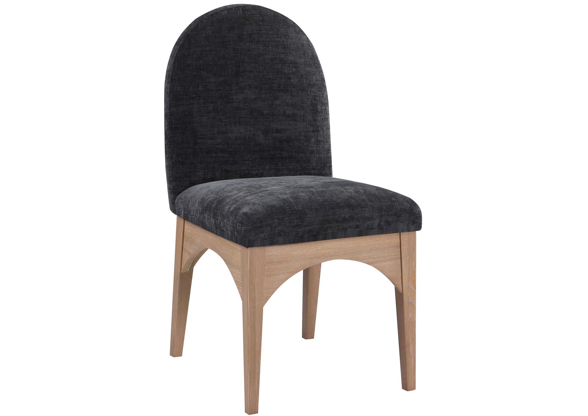 Waldorf Black Chenille Fabric Dining Chair,Meridian Furniture