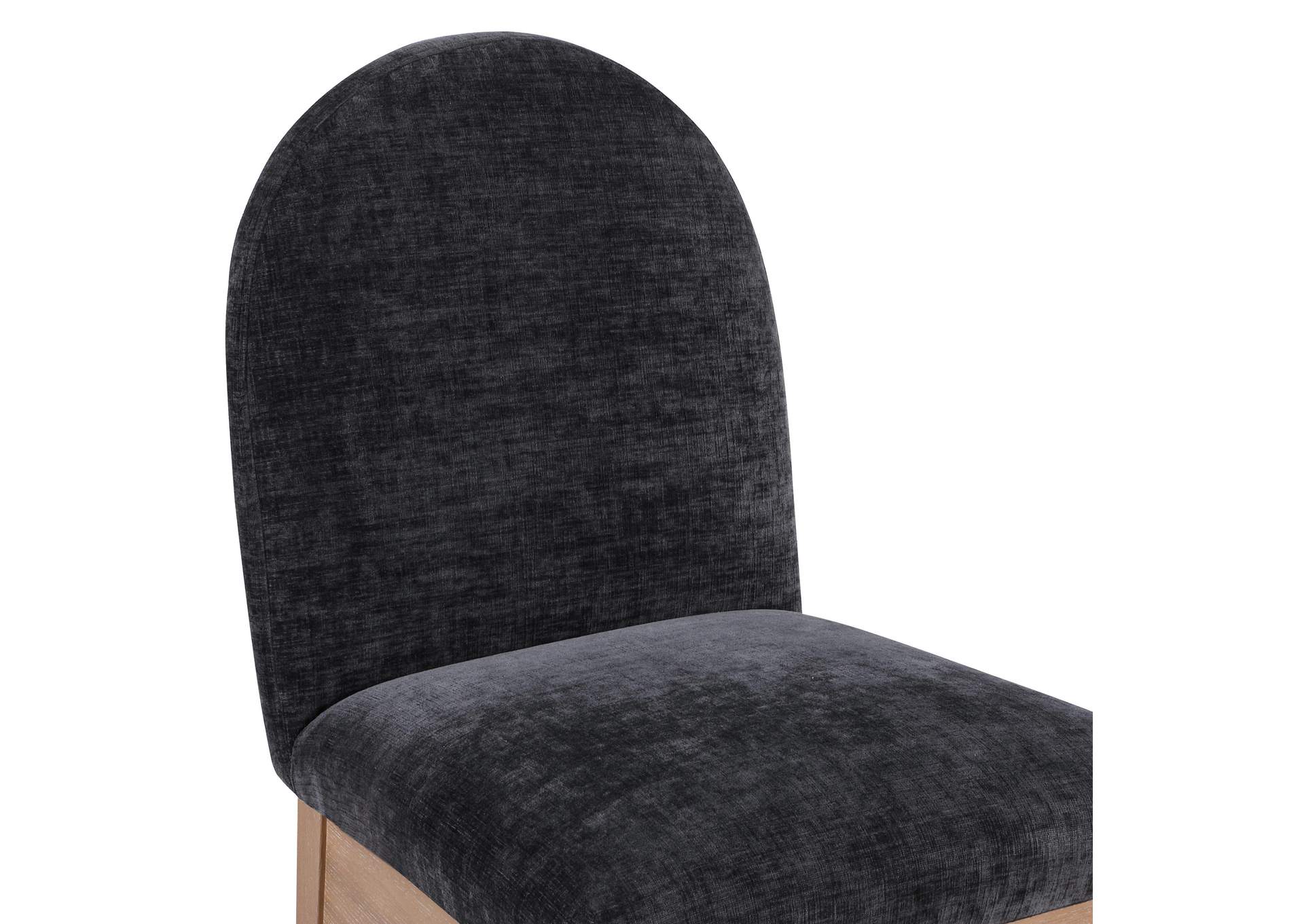 Waldorf Black Chenille Fabric Dining Chair,Meridian Furniture