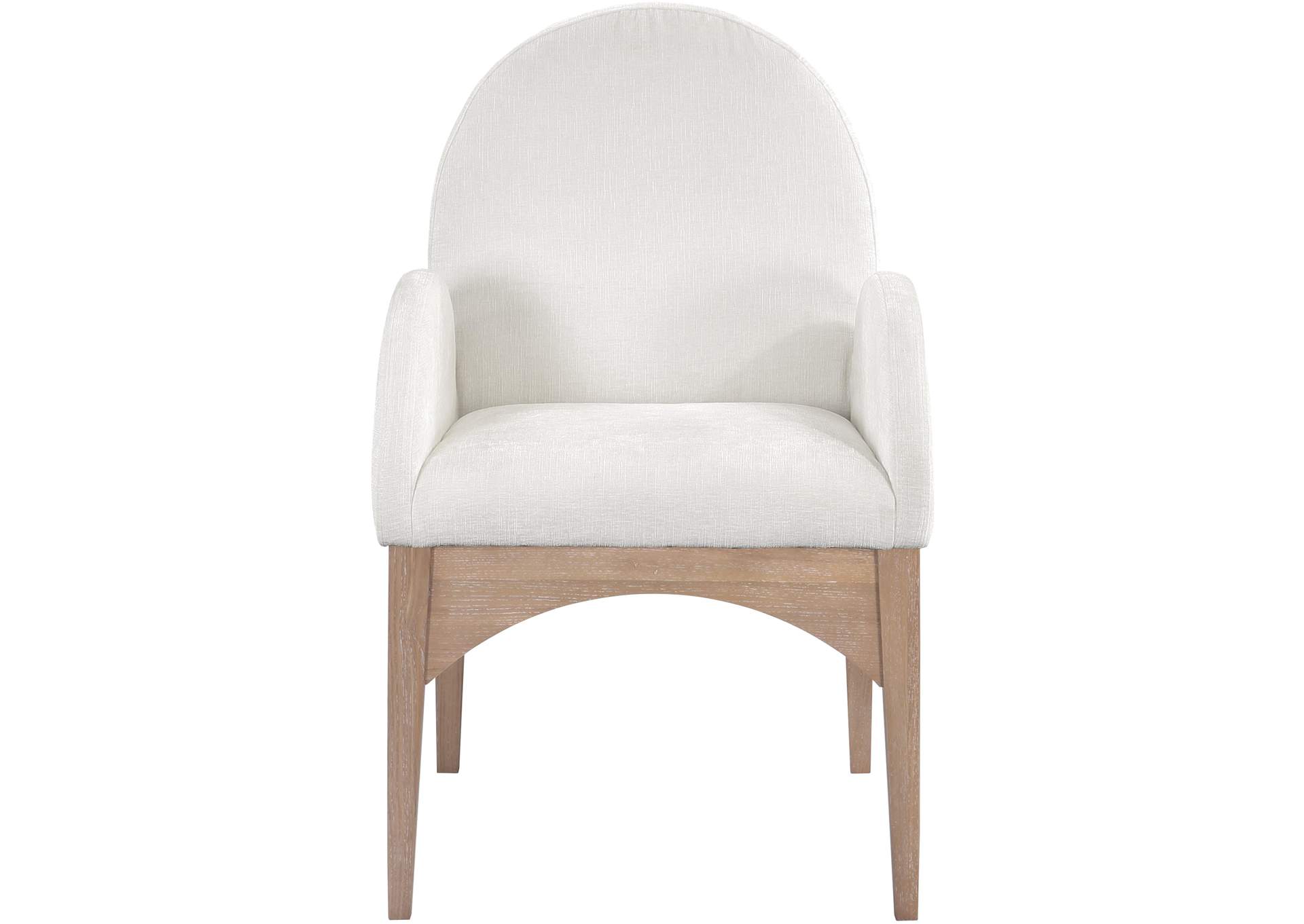 Waldorf Cream Chenille Fabric Dining Chair,Meridian Furniture