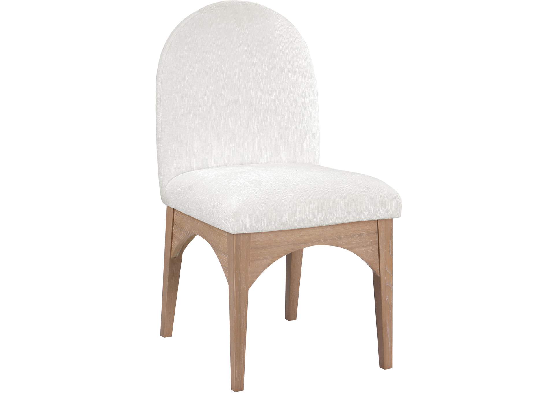 Waldorf Cream Chenille Fabric Dining Chair,Meridian Furniture