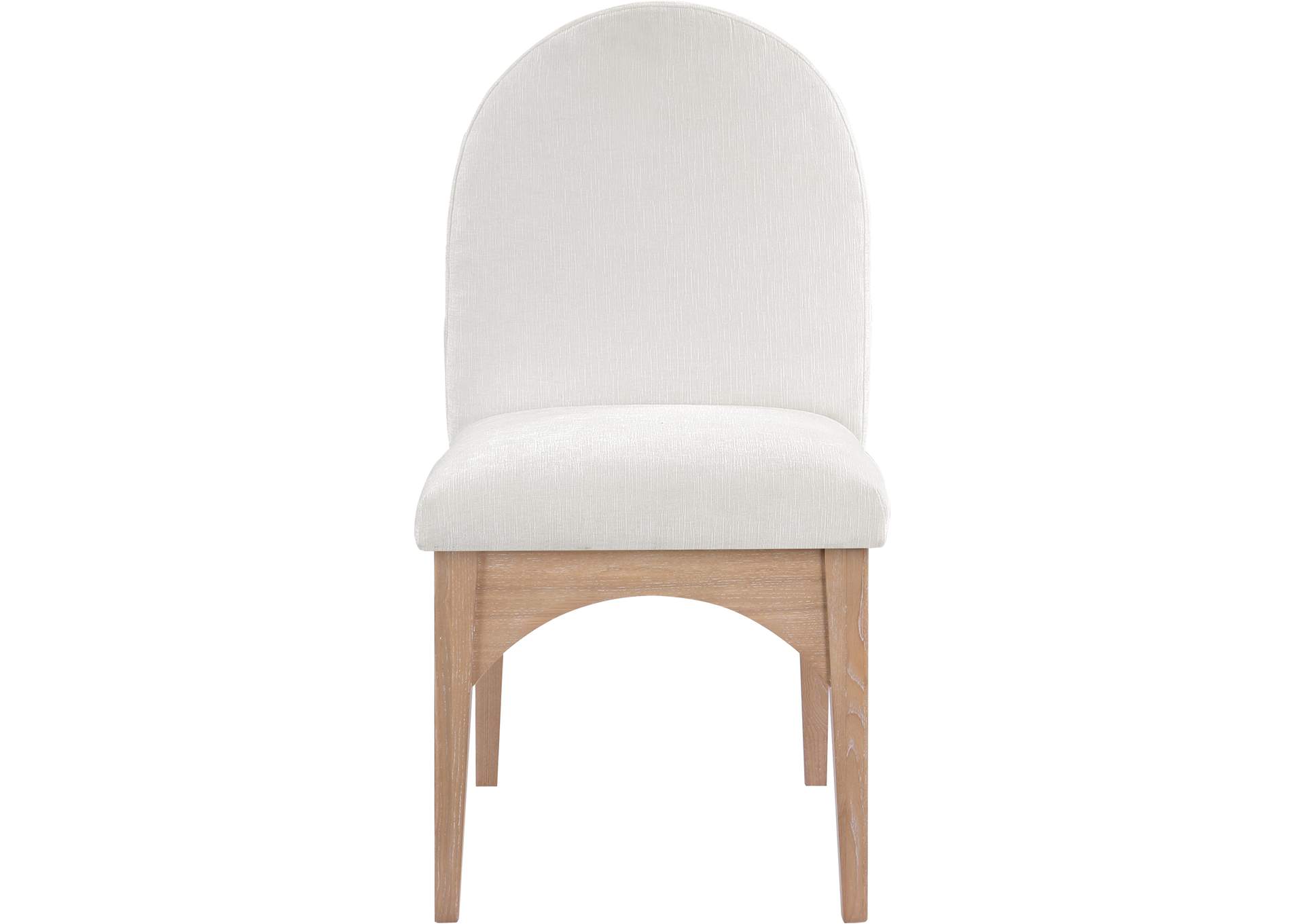 Waldorf Cream Chenille Fabric Dining Chair,Meridian Furniture