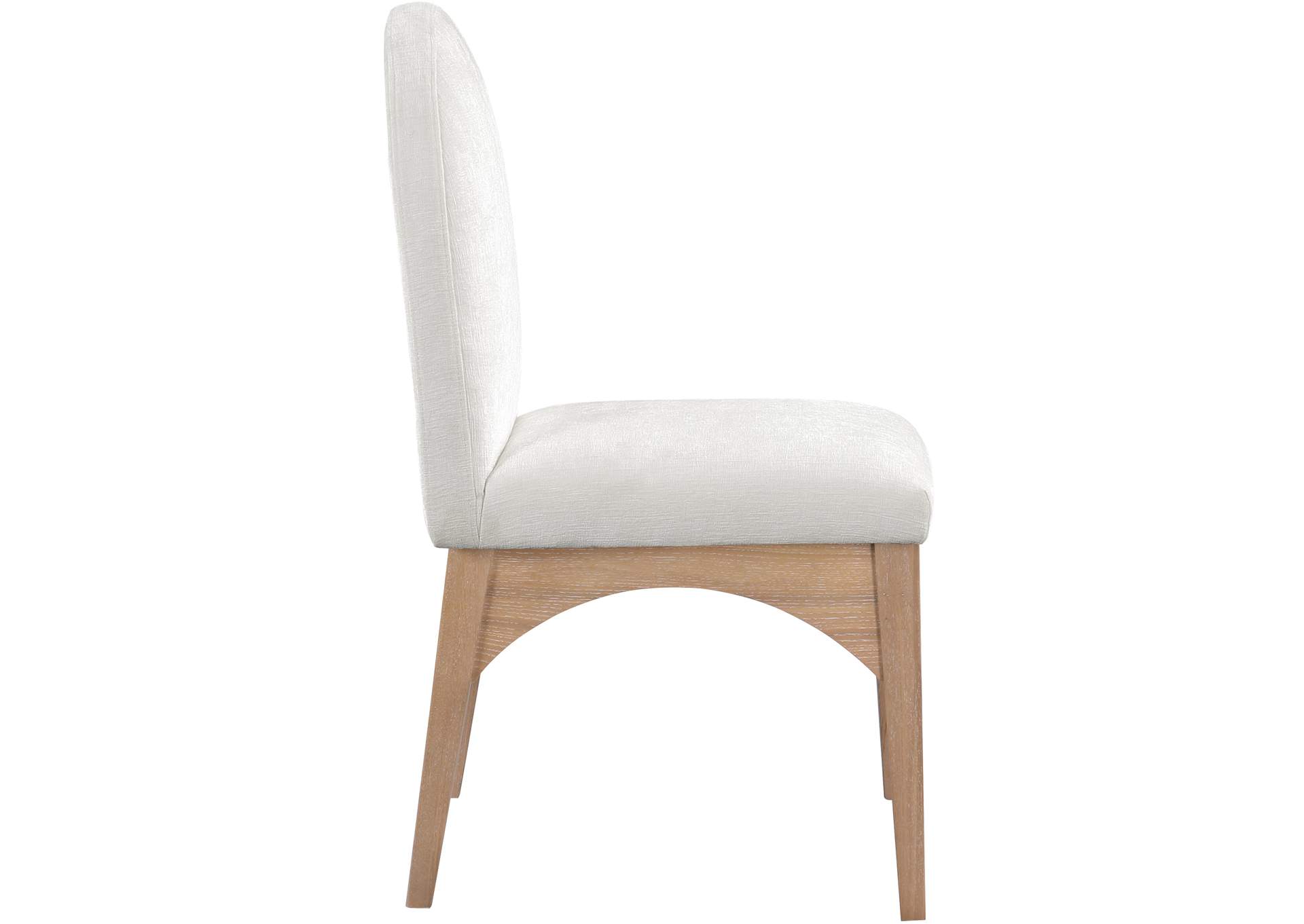 Waldorf Cream Chenille Fabric Dining Chair,Meridian Furniture