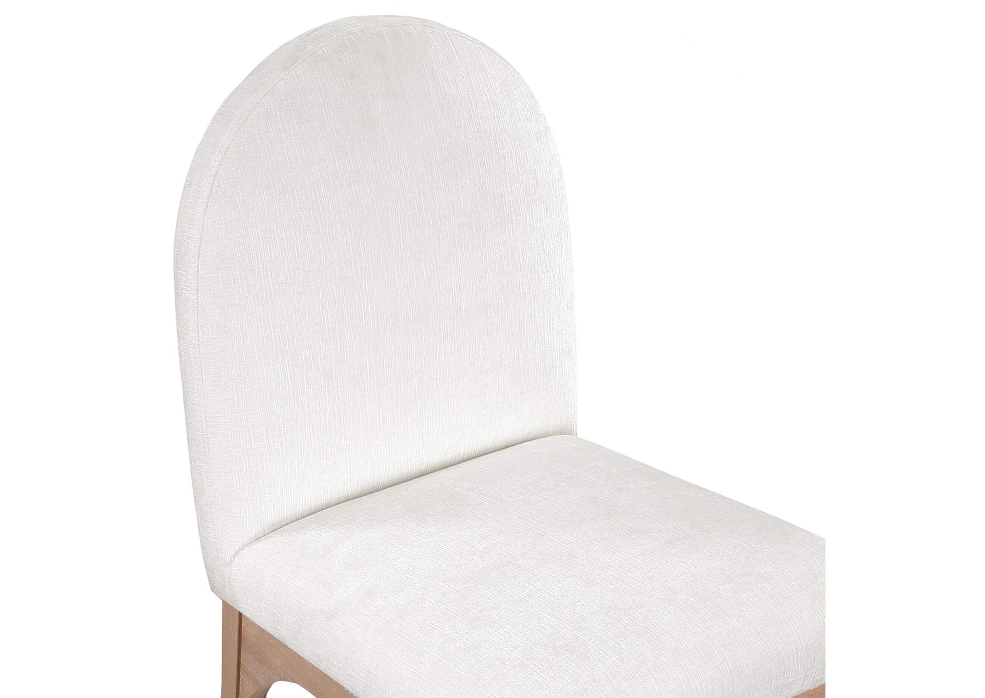 Waldorf Cream Chenille Fabric Dining Chair,Meridian Furniture