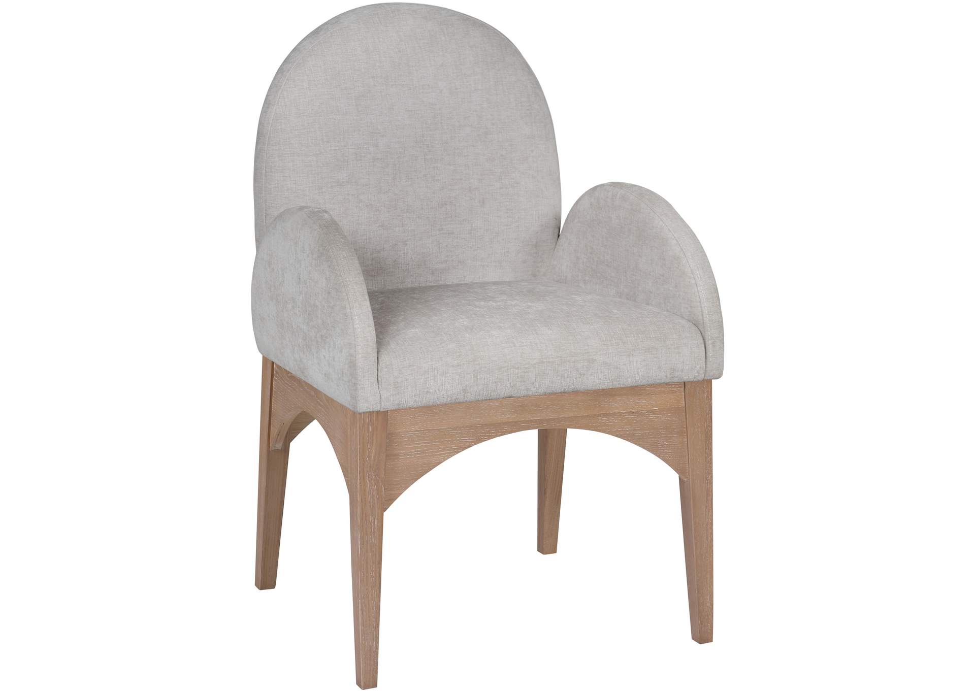 Waldorf Grey Chenille Fabric Dining Chair,Meridian Furniture