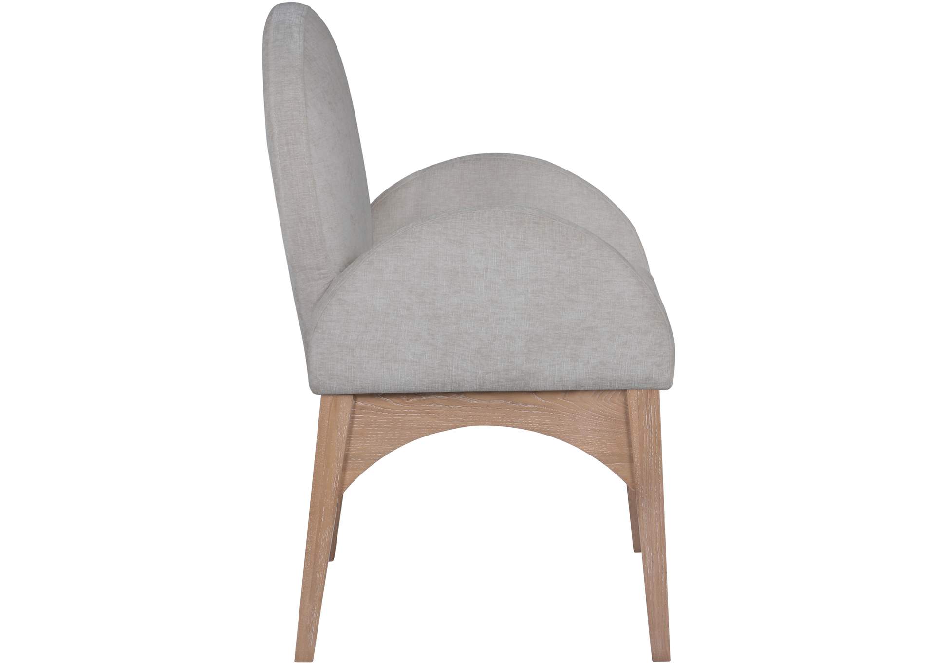 Waldorf Grey Chenille Fabric Dining Chair,Meridian Furniture