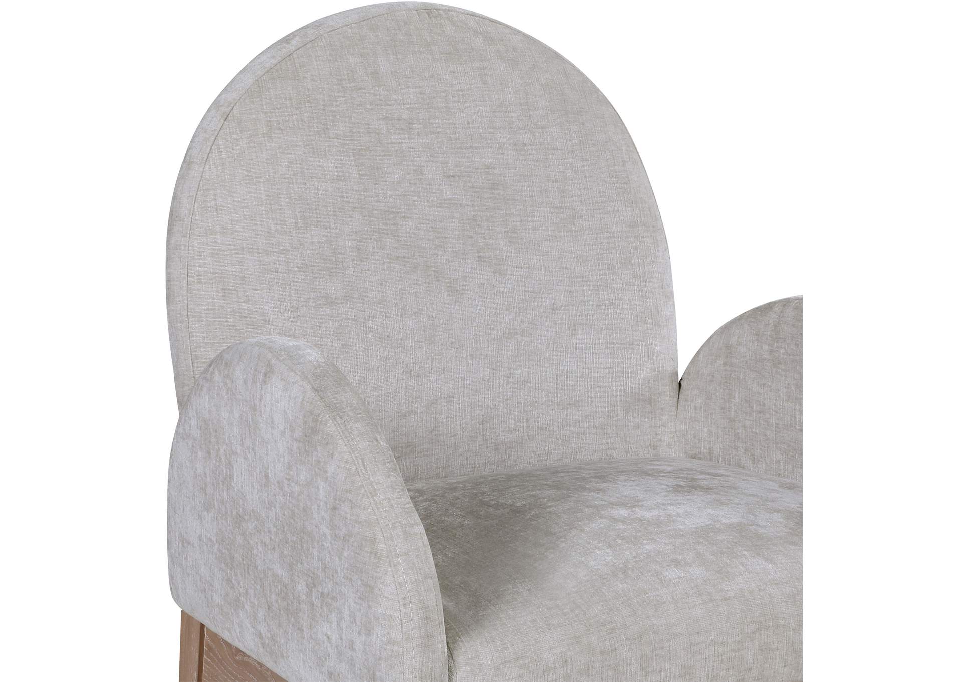 Waldorf Grey Chenille Fabric Dining Chair,Meridian Furniture