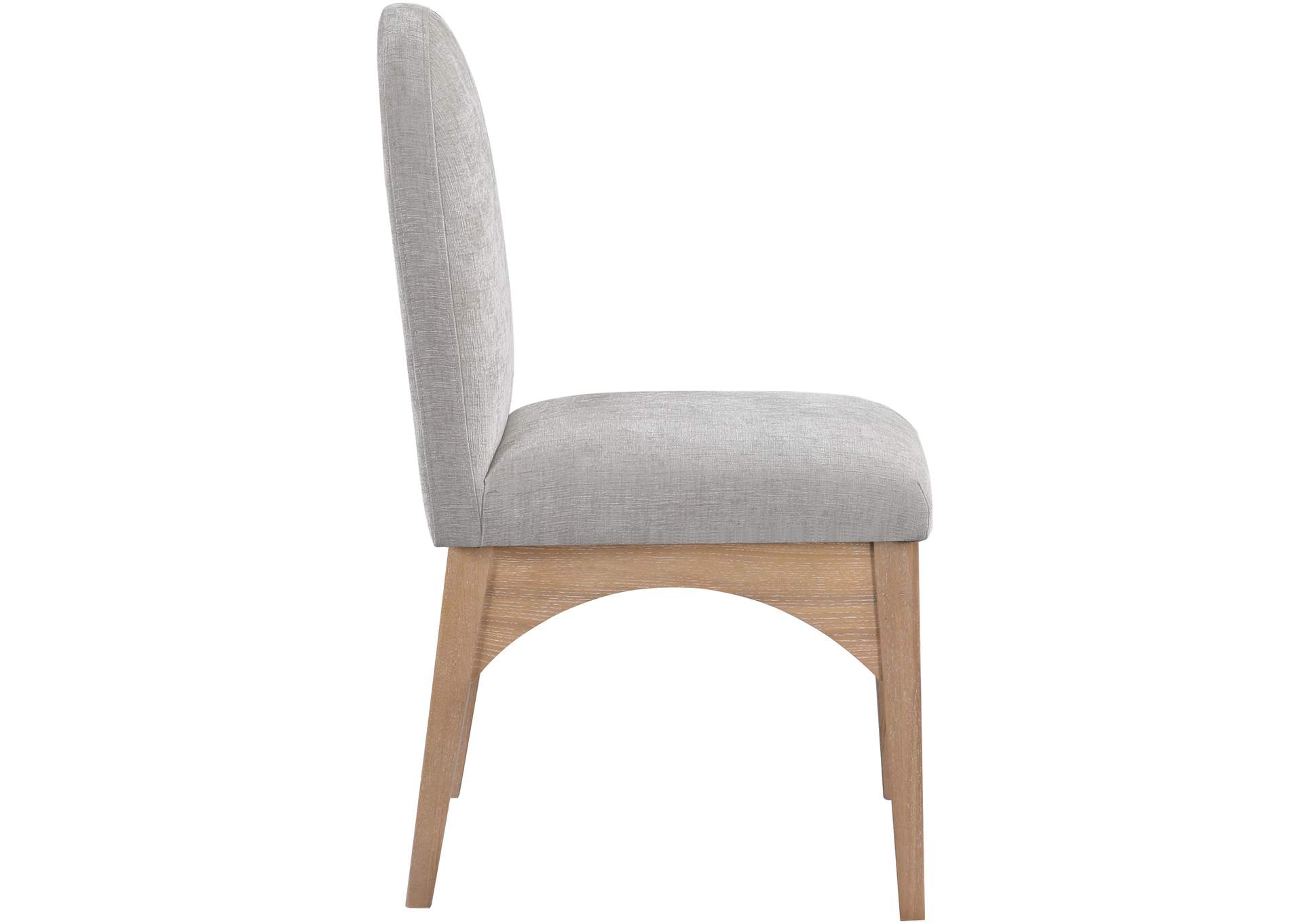 Waldorf Grey Chenille Fabric Dining Chair,Meridian Furniture