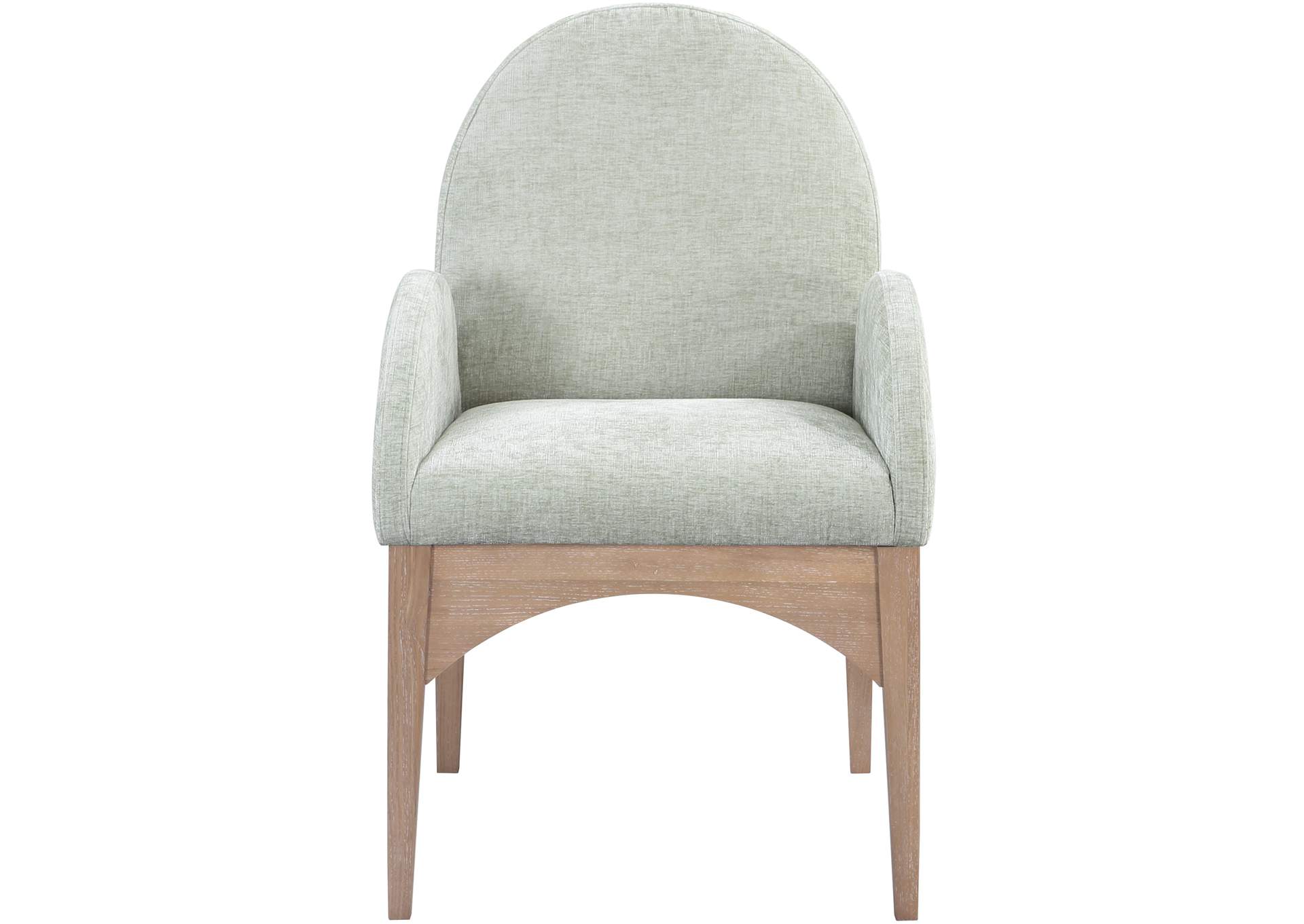 Waldorf Mint Chenille Fabric Dining Chair,Meridian Furniture