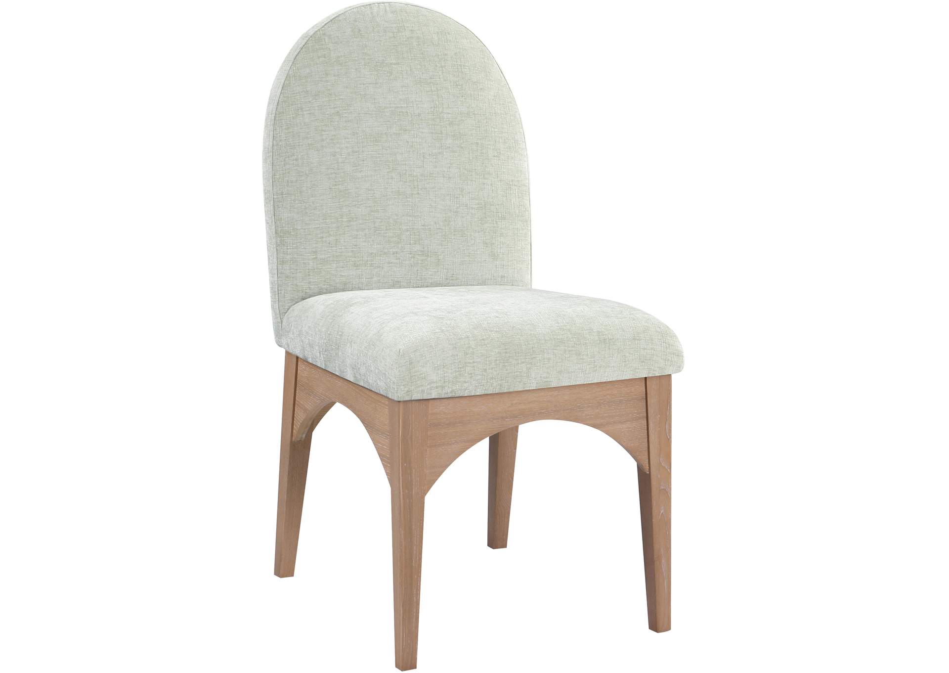 Waldorf Mint Chenille Fabric Dining Chair,Meridian Furniture